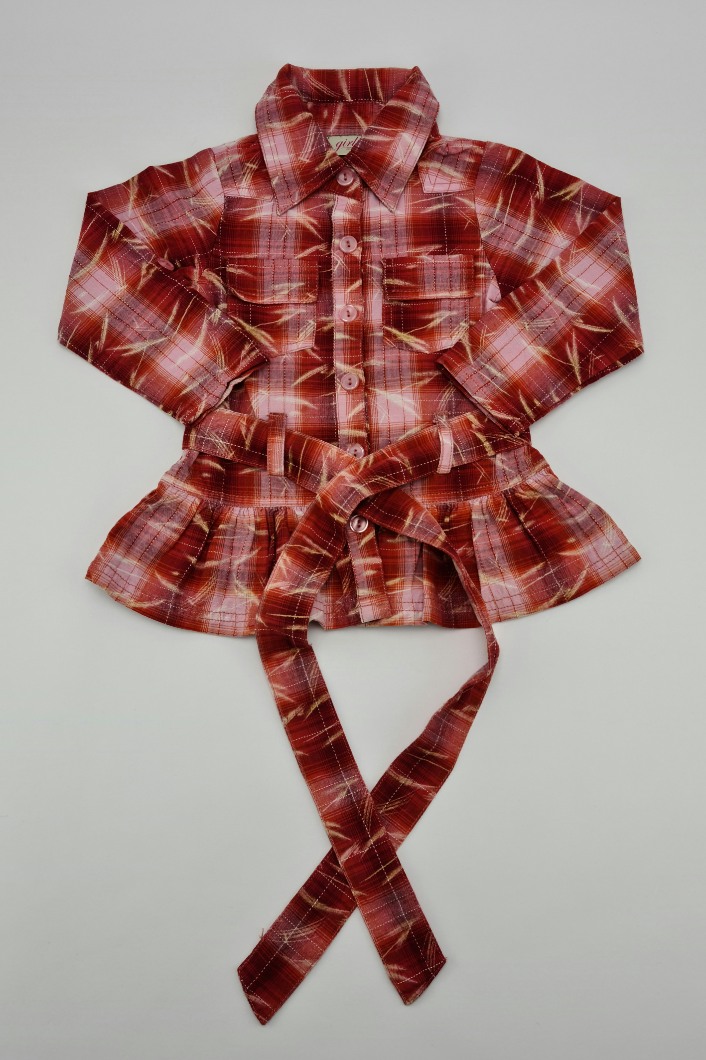 9-12m - Plaid Button-Up Top (New Look)