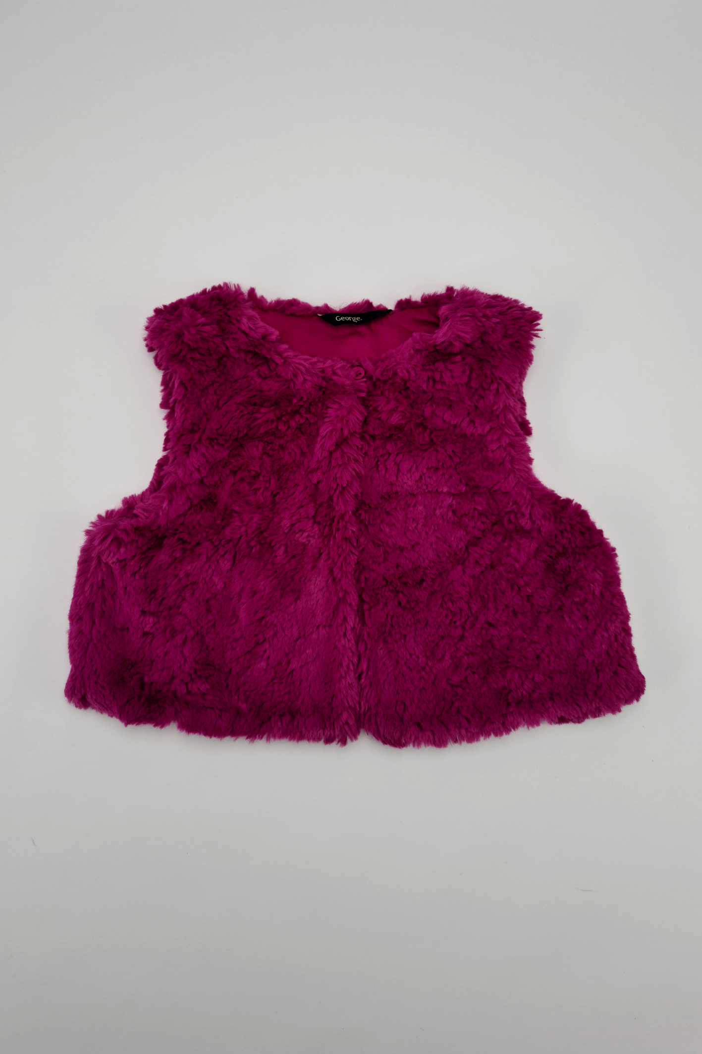 2-3y - Purple Faux Fur Gillet (George)