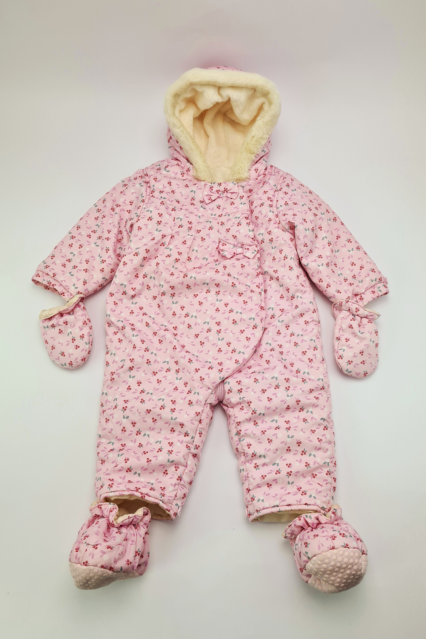 9-12m - Habit de Neige Floral (Muscade)