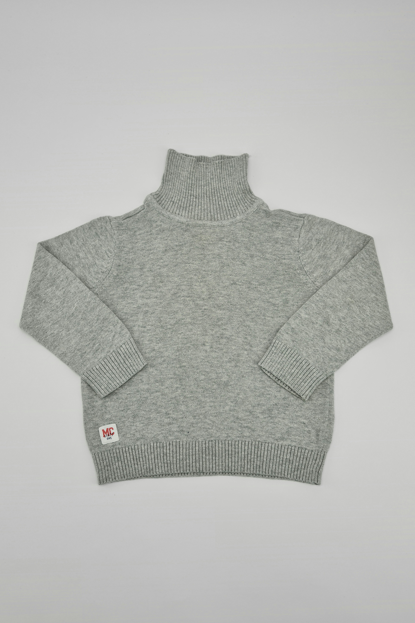 12-18m - Grey turtleneck jumper