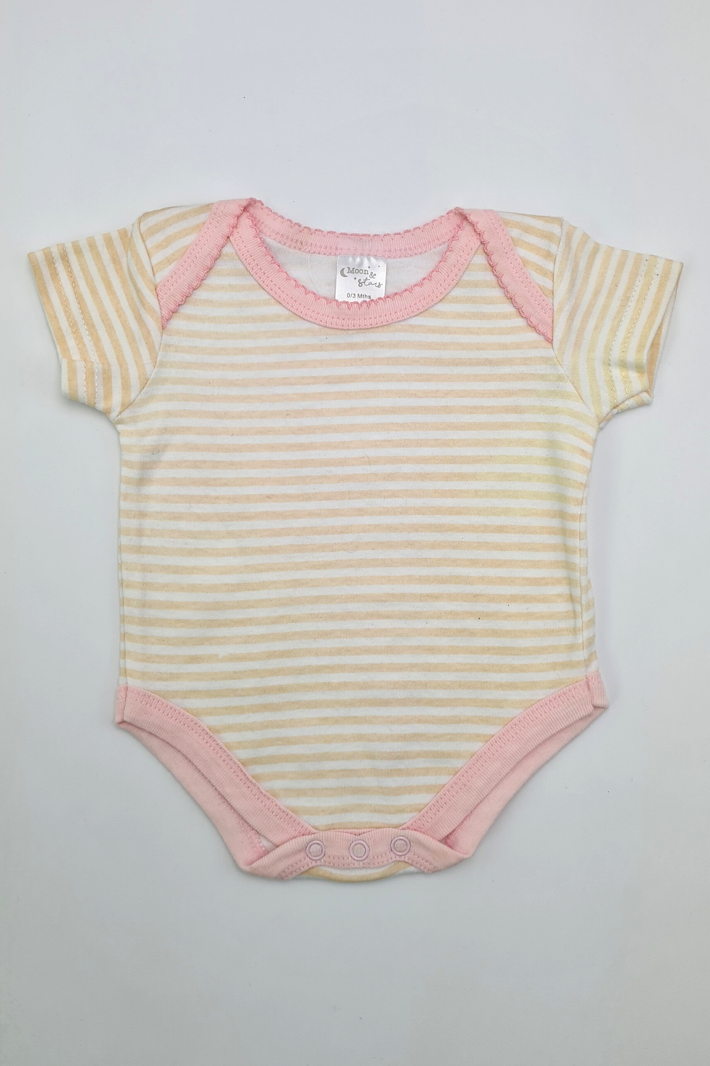 0–3 Monate – Gestreifter Body