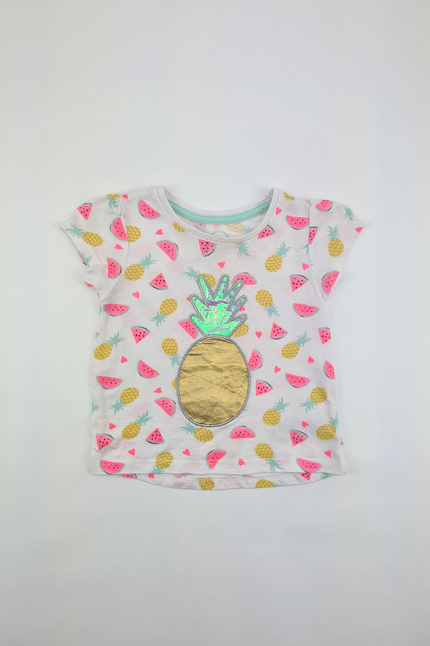 9-12m - Summer Fruit Shortsleeve Top
(Primark)
In Good Condition