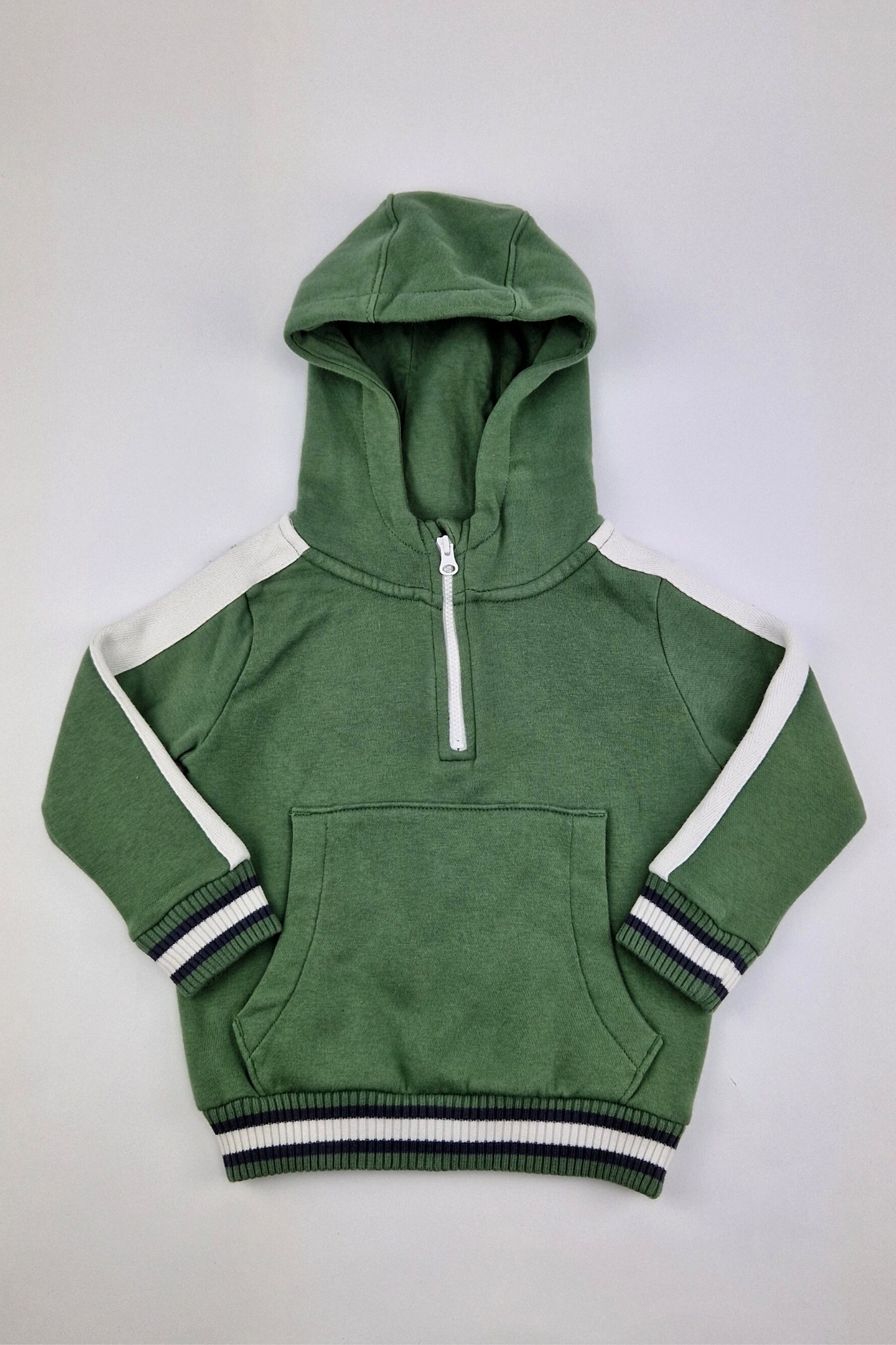 12-18 mois - Sweat à capuche vert (George)