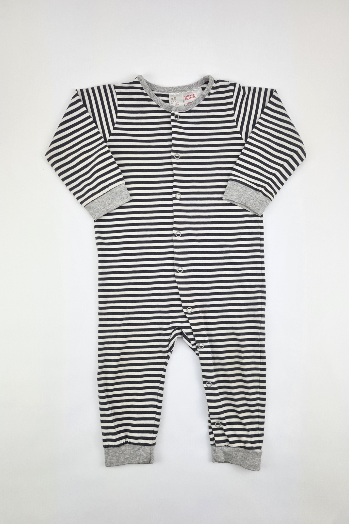 9-12m - Button Up Sleepsuit (H&M)