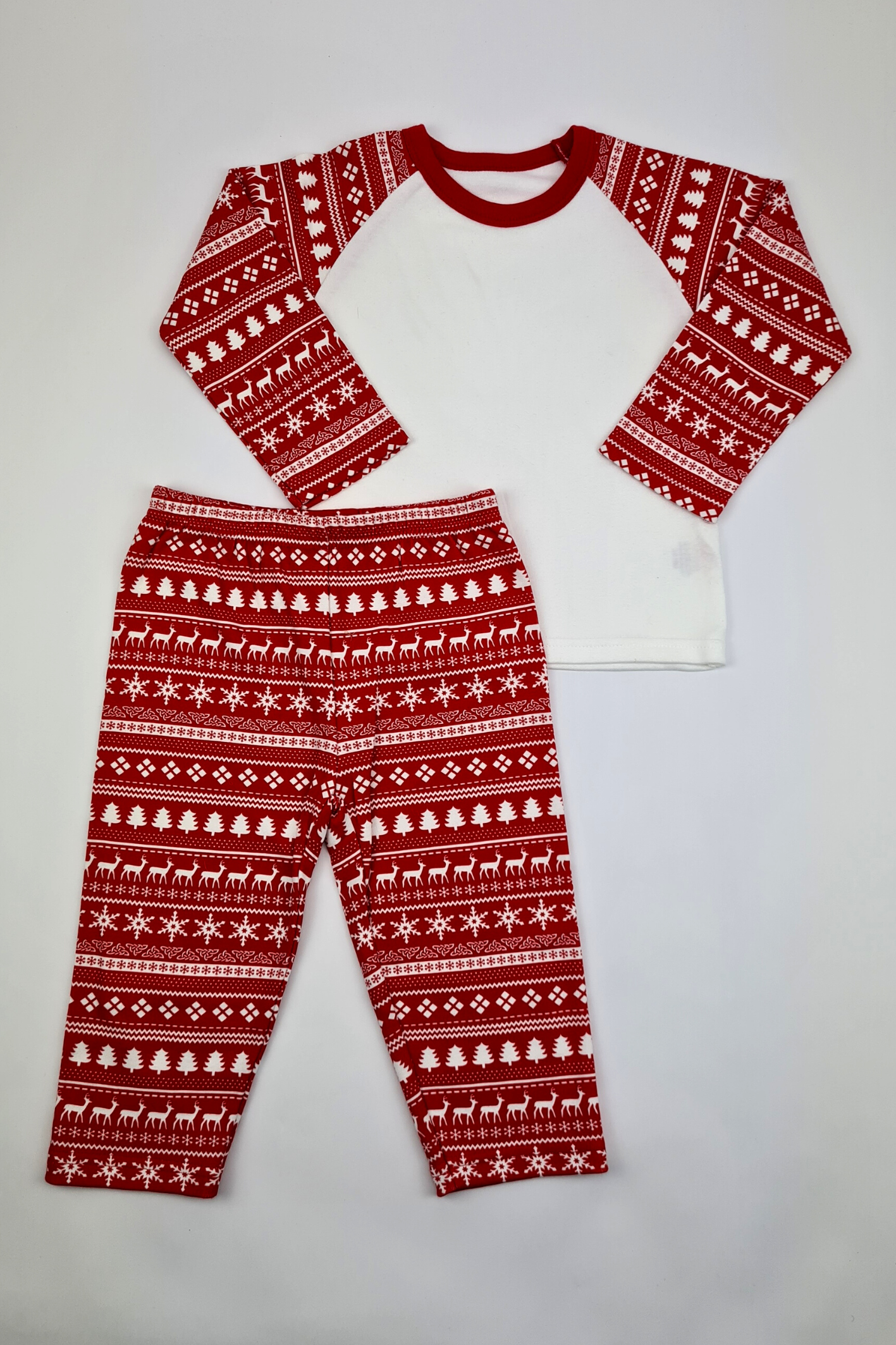 Red and best sale white snowflake pajamas