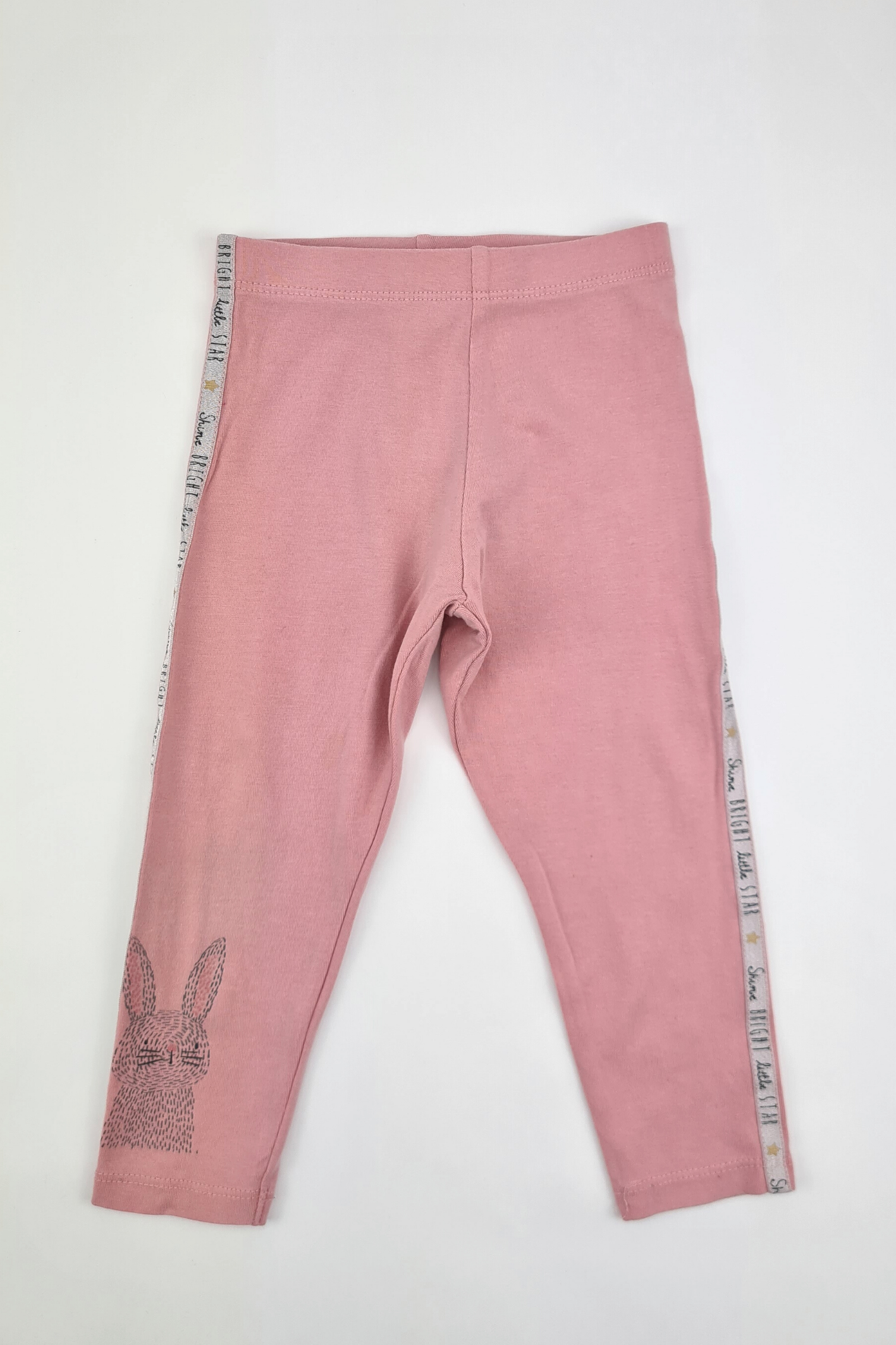 12-18m - 'Bright Little Star' Pink Leggings