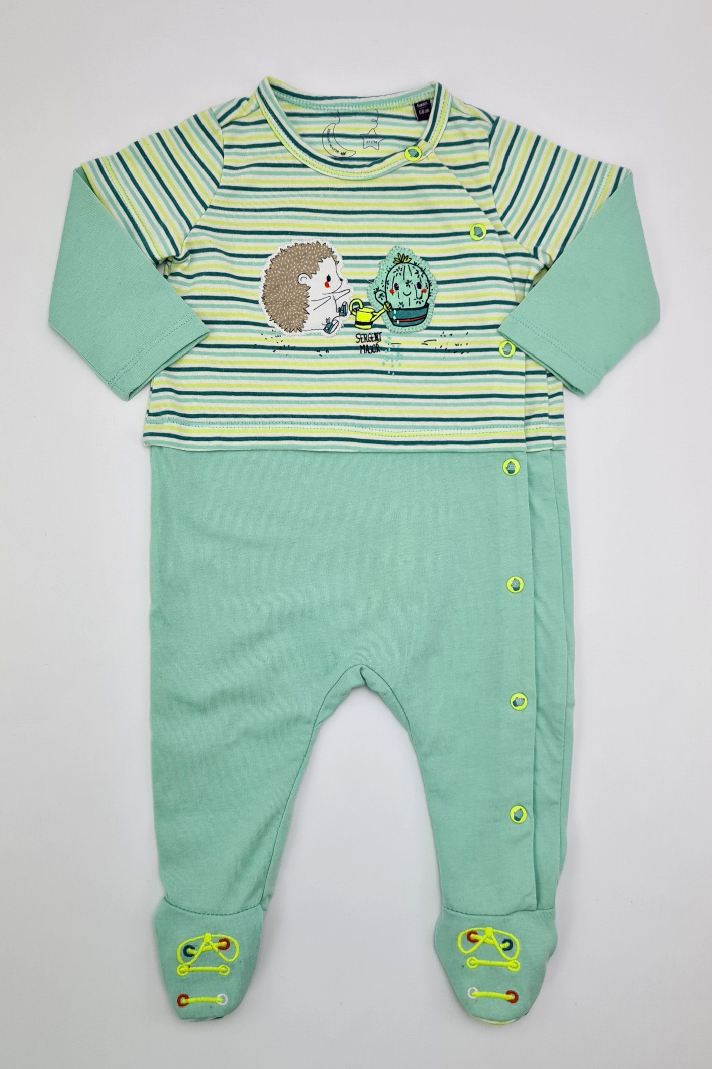 6 mois - Dors-bien porc-épic 100 % coton (Sergent Major)