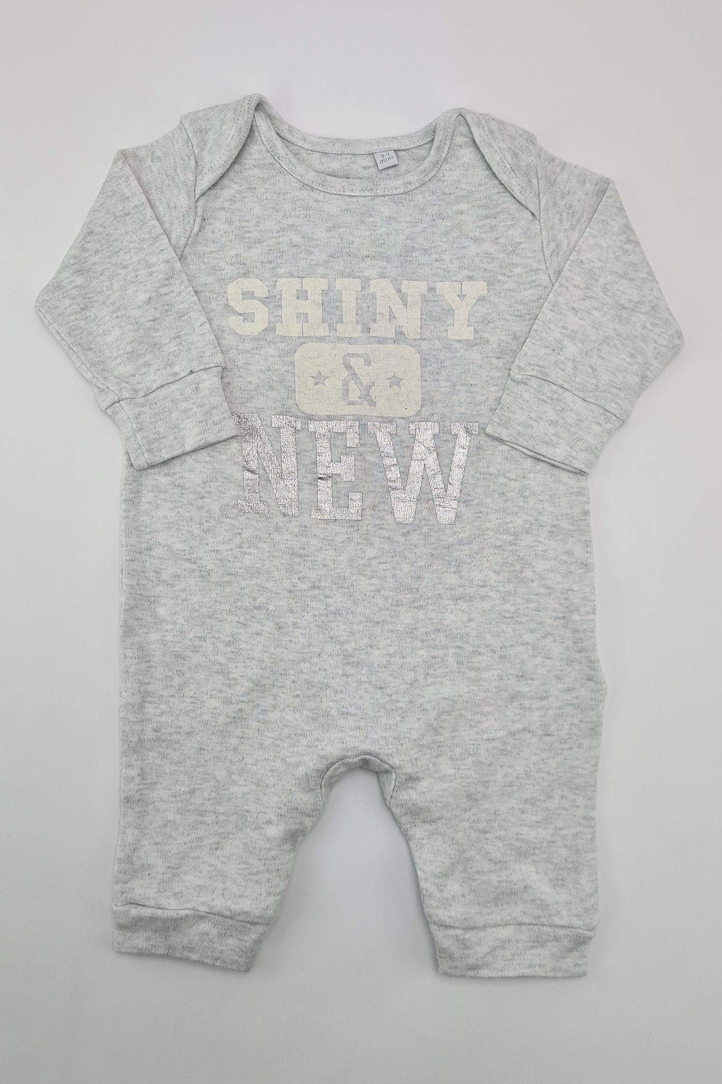 0-3 mois - Barboteuse « Shiny & New » (Bluezoo). 100% Coton.