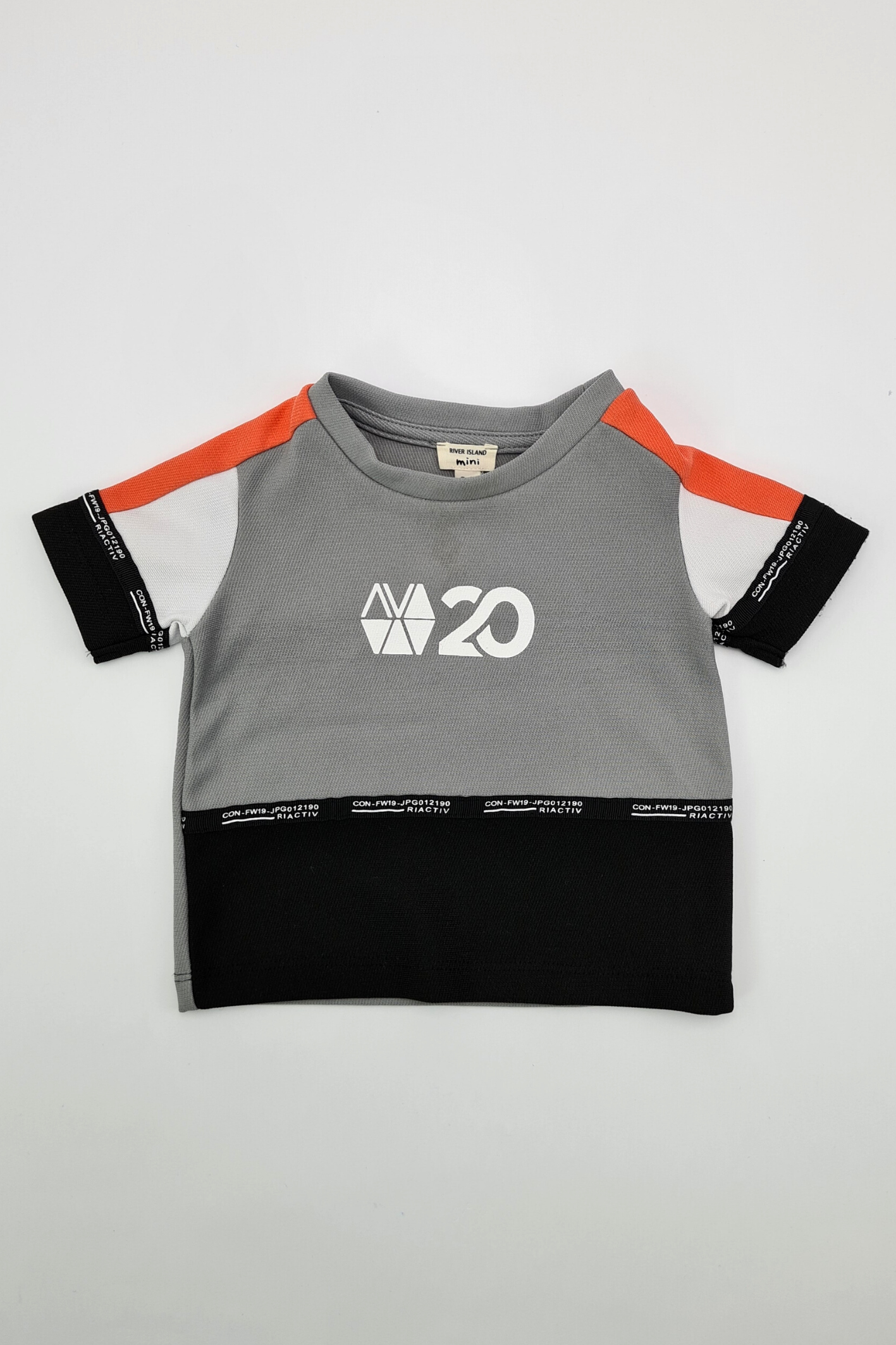 6-9m - Colour Block T-shirt (River Island)