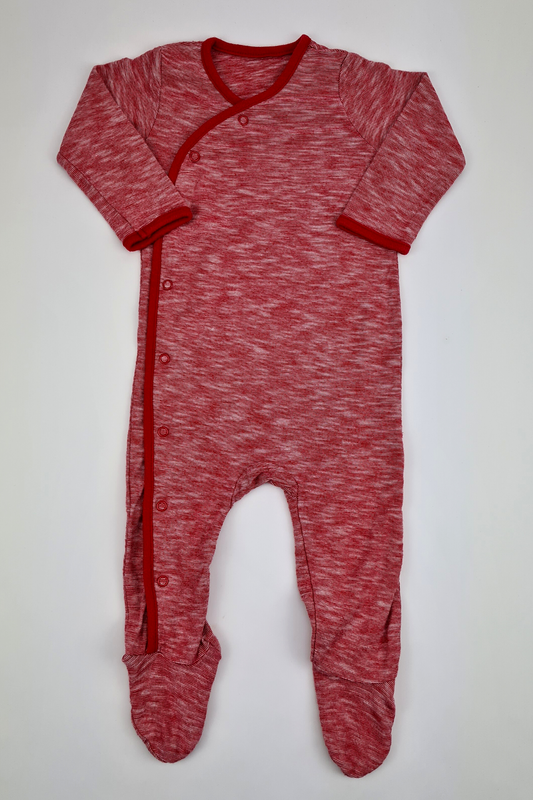 6-9m - Red Sleepsuit (Mothercare)