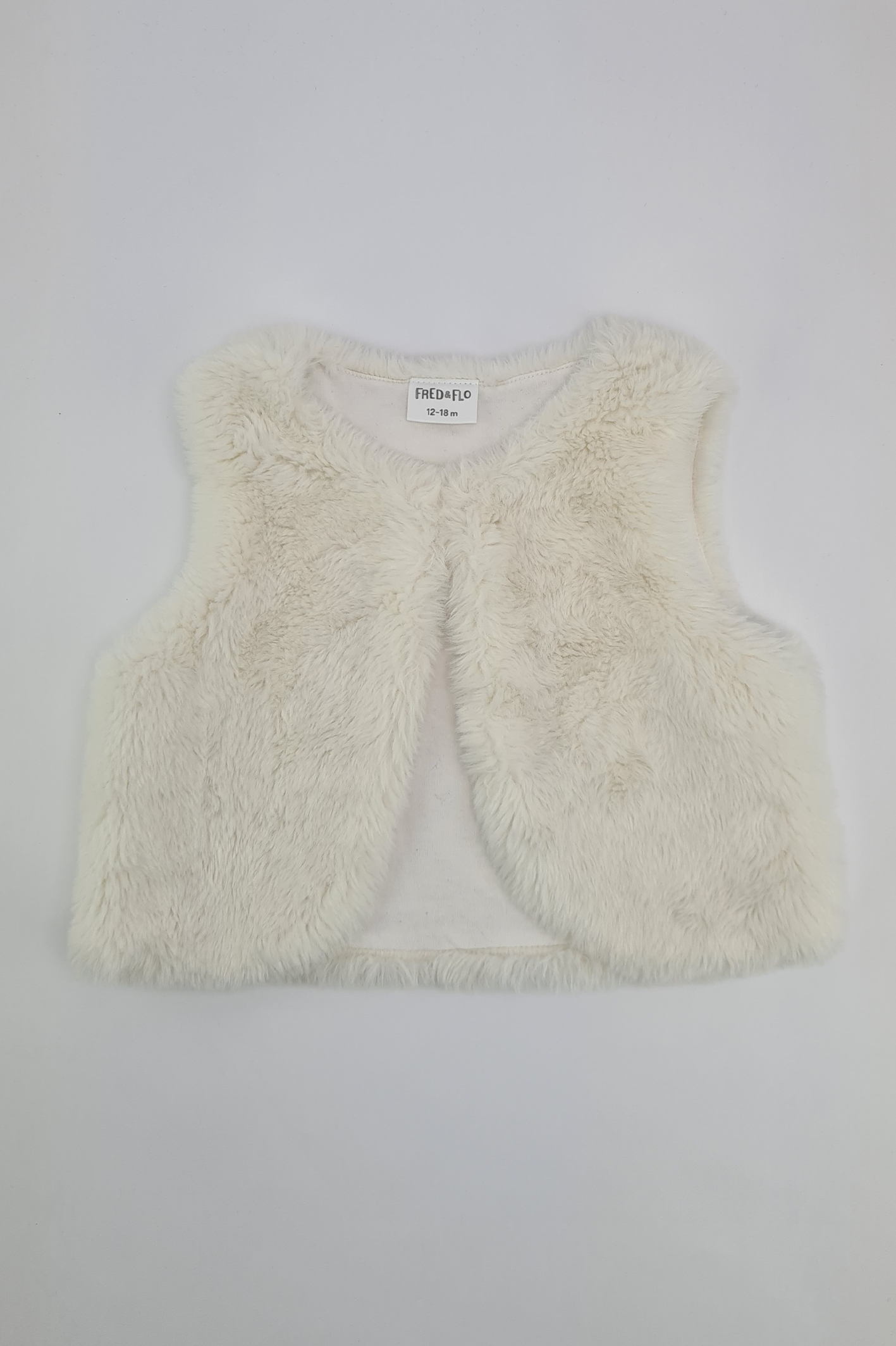 12-18m - Gilet en fausse fourrure (Fred & Flo)