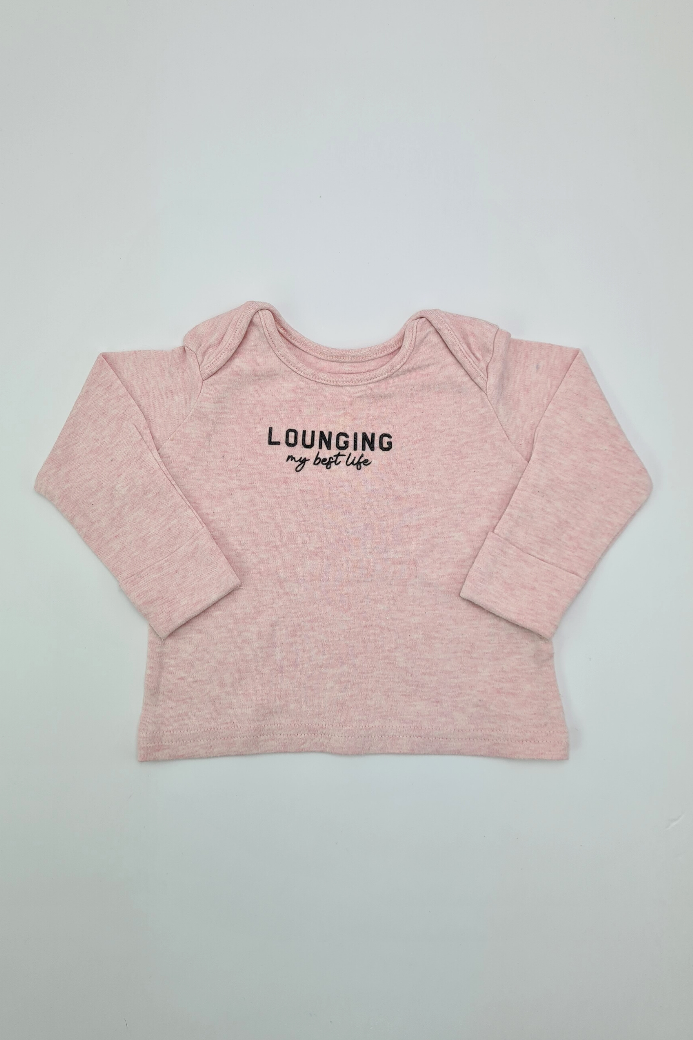 3-6 mois - Haut de pyjama 'Lounging My Best Life'