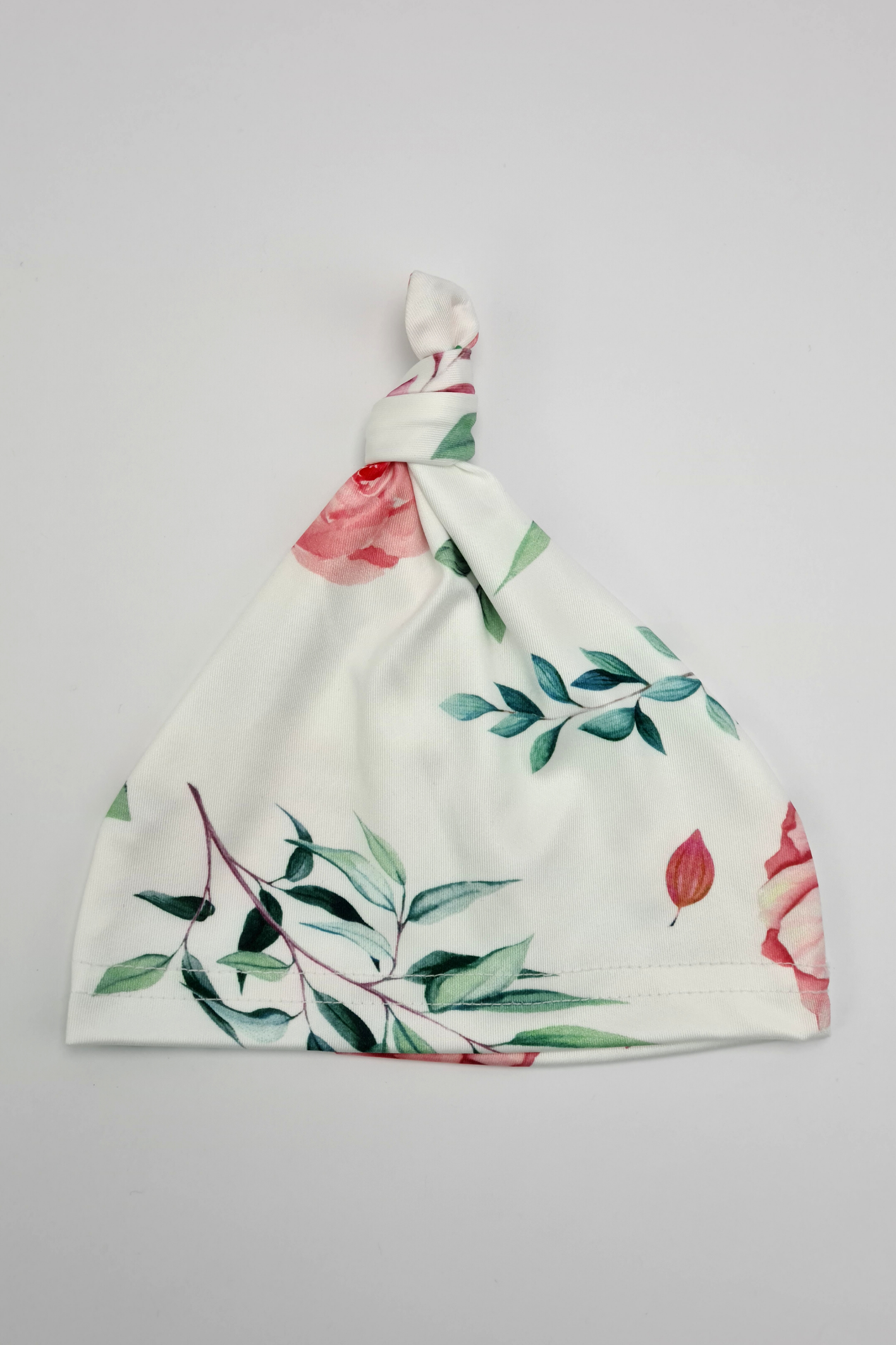 9-12m - Floral Print Knot Hat