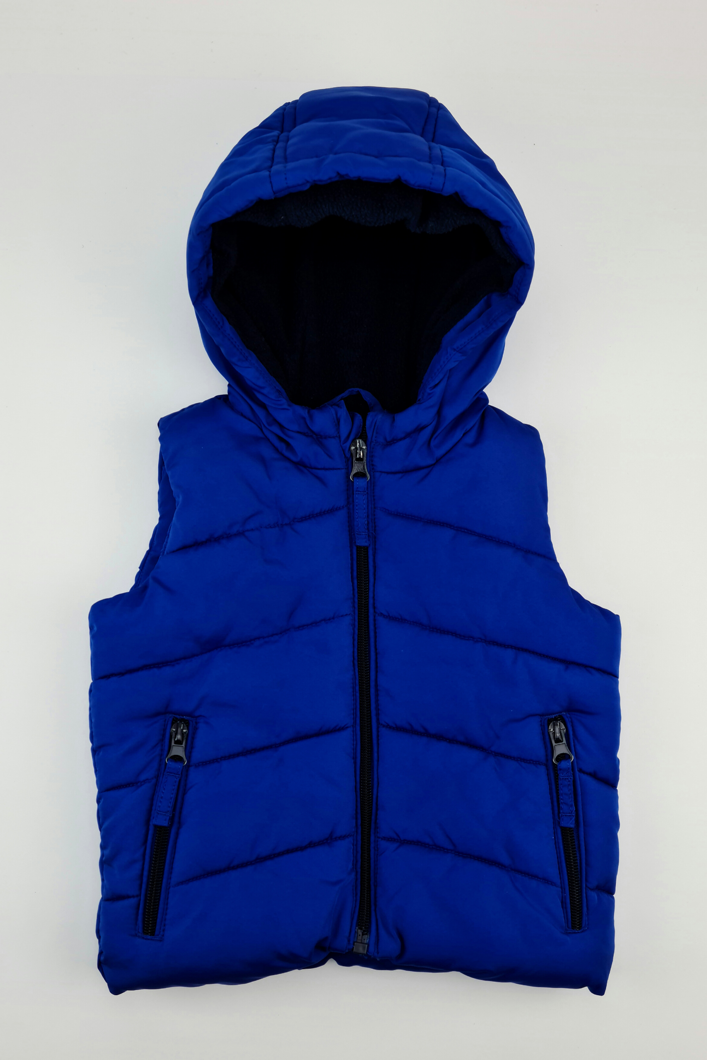 12-18m - Gilet matelassé bleu roi (M&S)