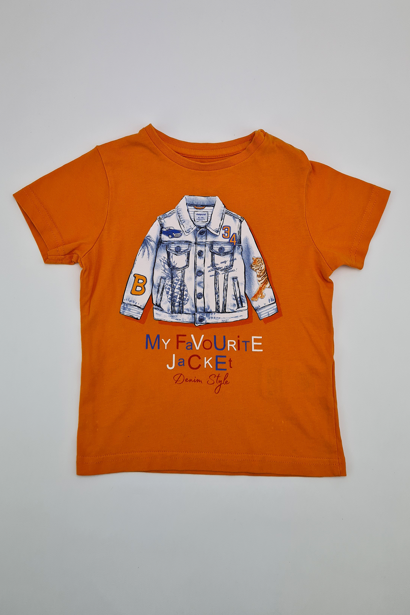 18-24 mois - T-shirt 'Ma veste préférée' 100% coton (Mayoral)