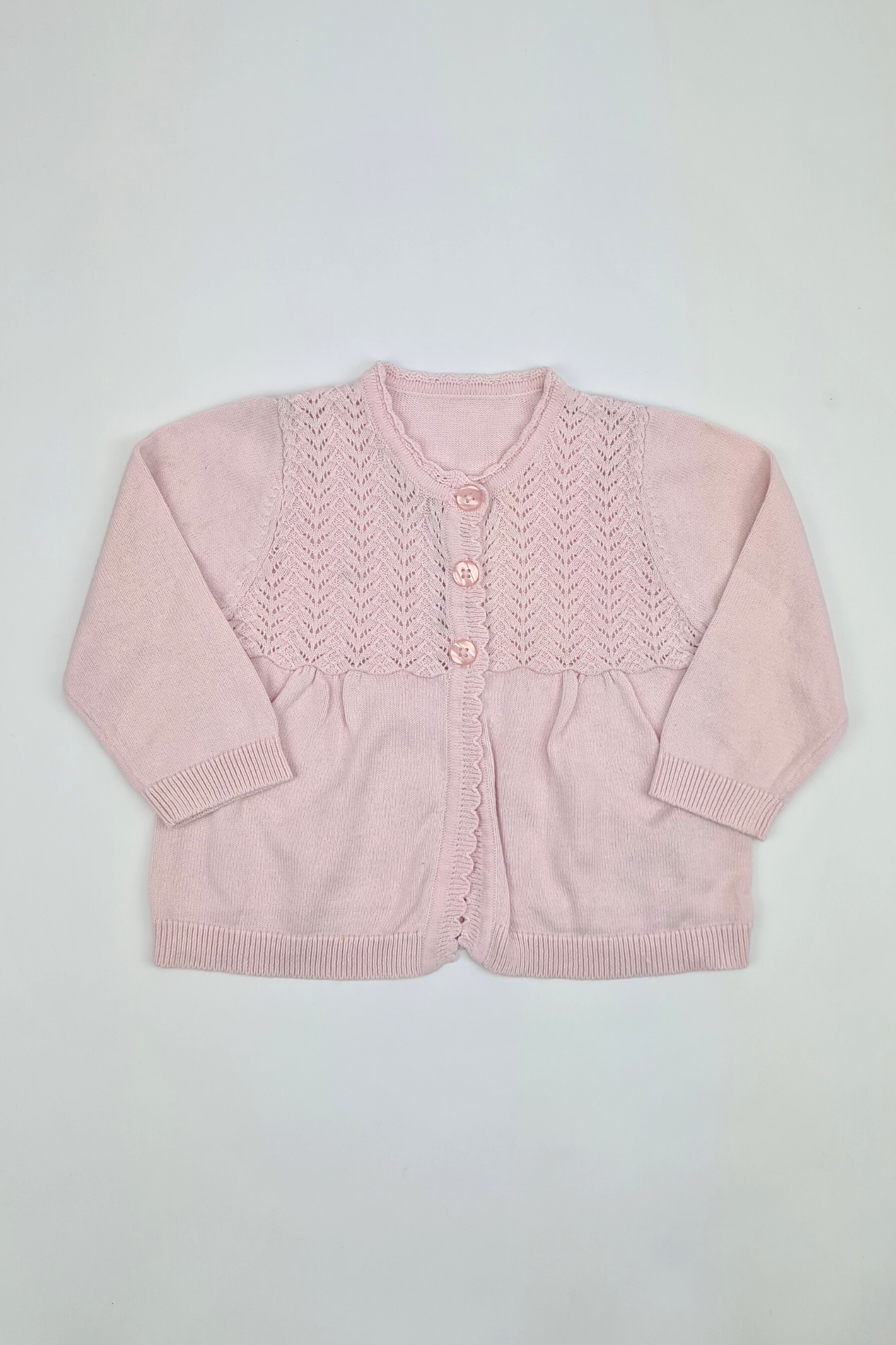 6-9 mois - Cardigan rose clair