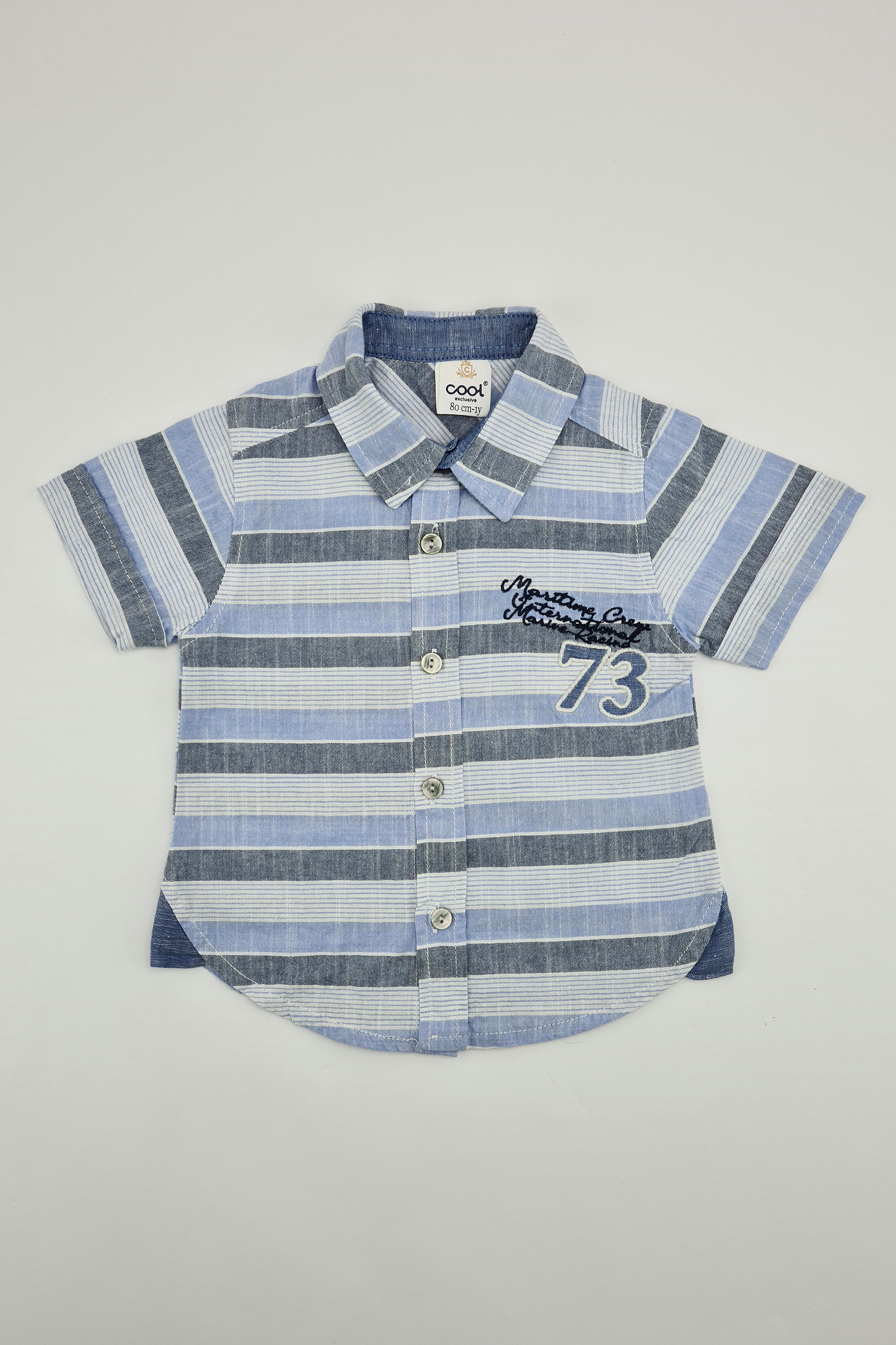 9-12m - Cool Summer Button-up Shirt