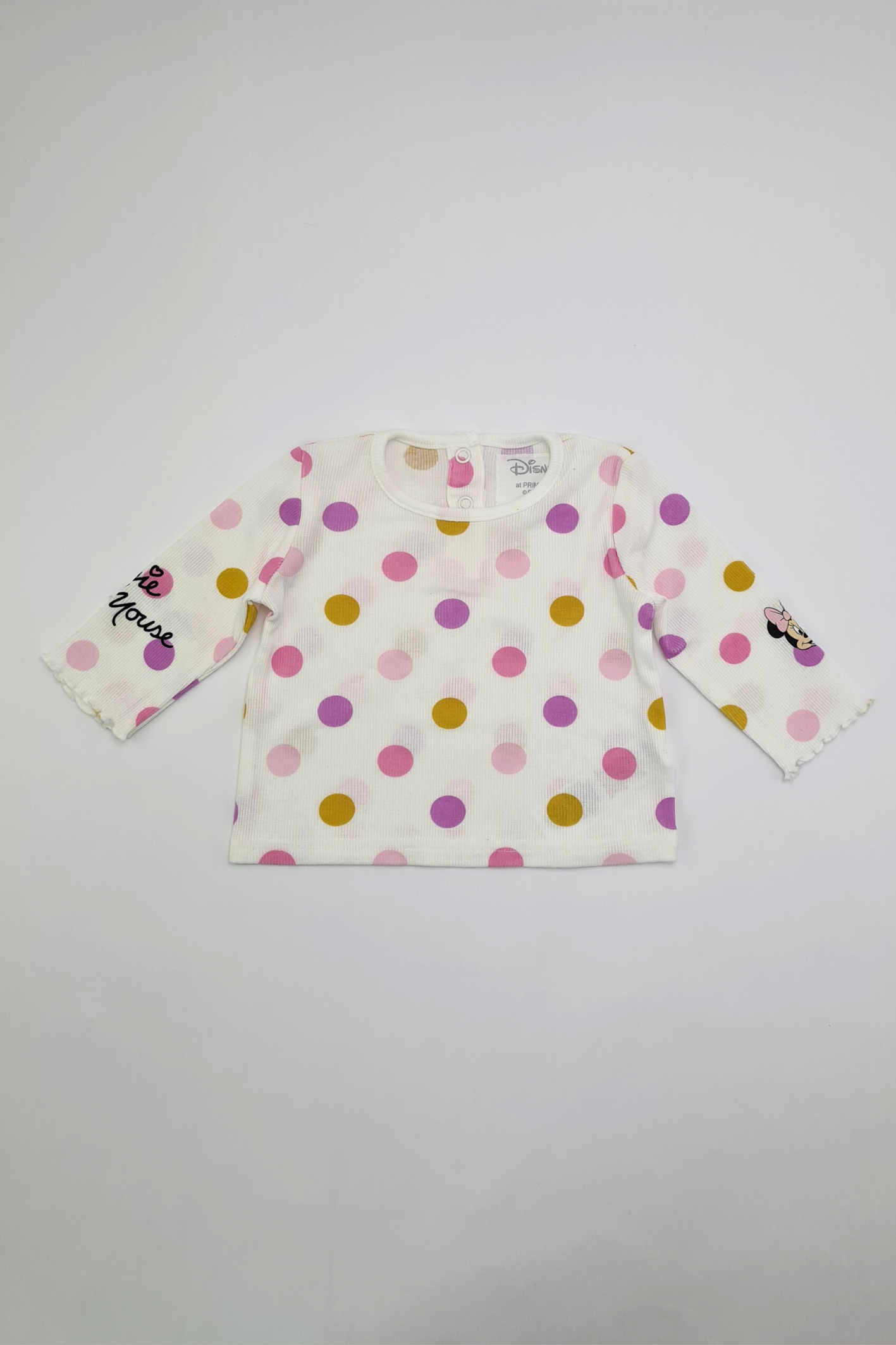 0-3m - Polka Dot Longsleeve Top (Primark)