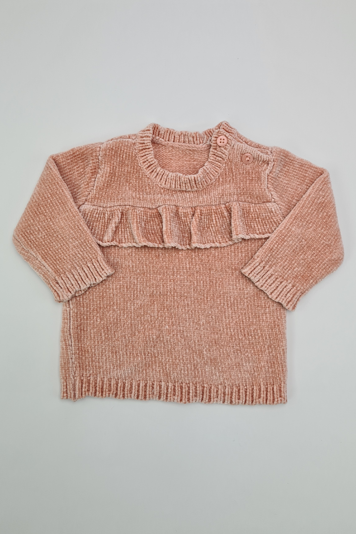0-3m - Pull Rose Pâle