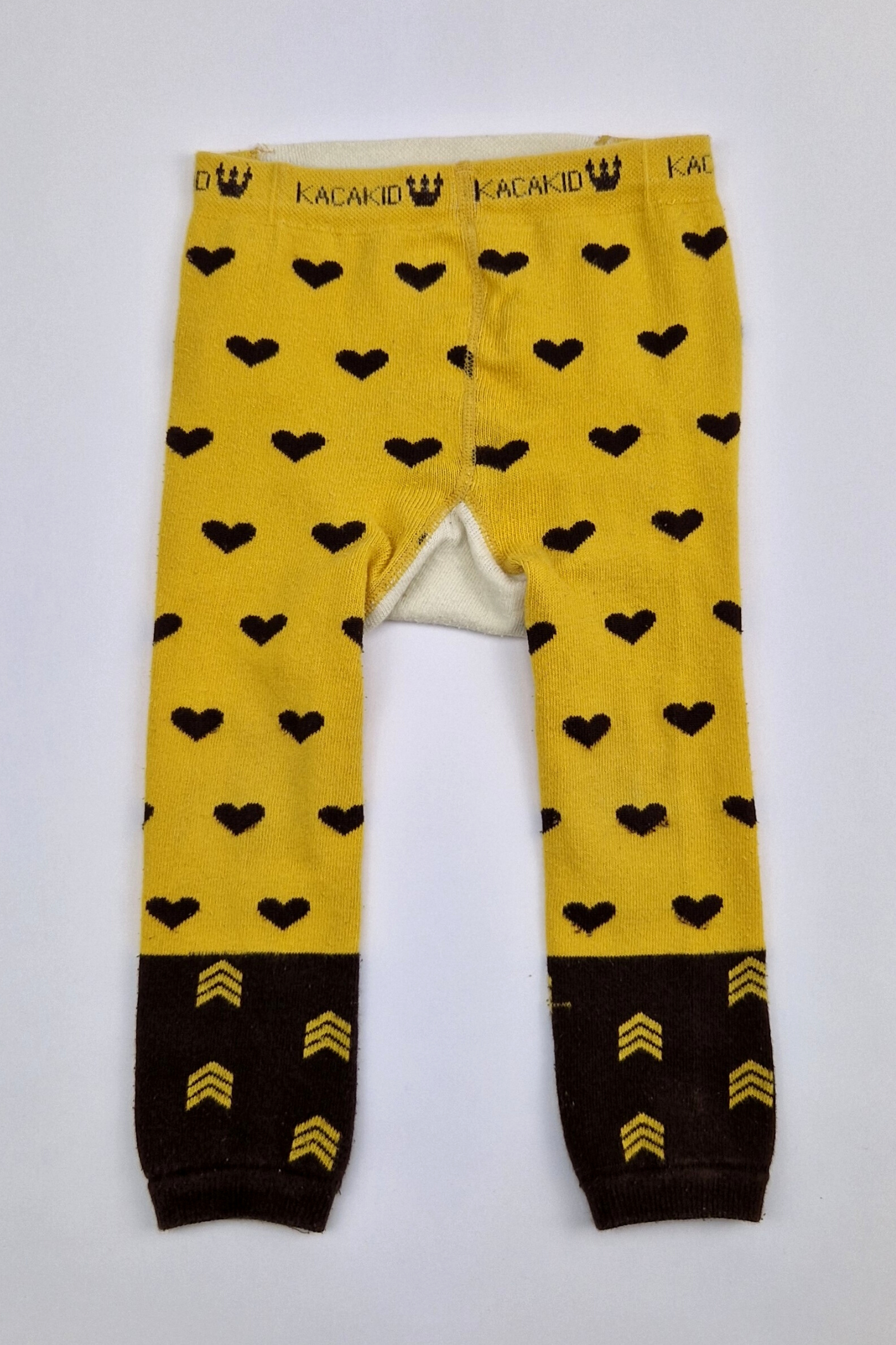 3-6m - Heart Print Tights