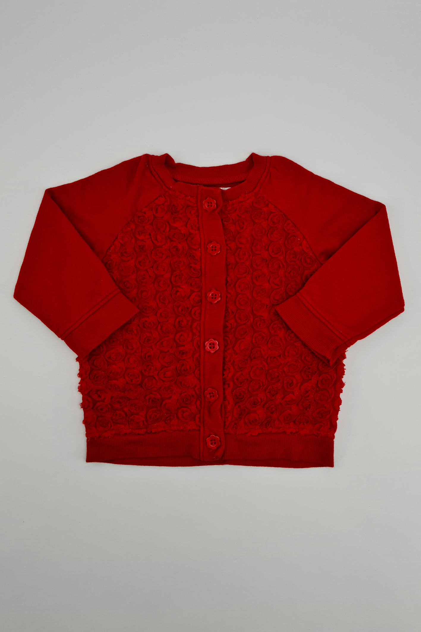 9-12m - Red Cardigan(M&Co)