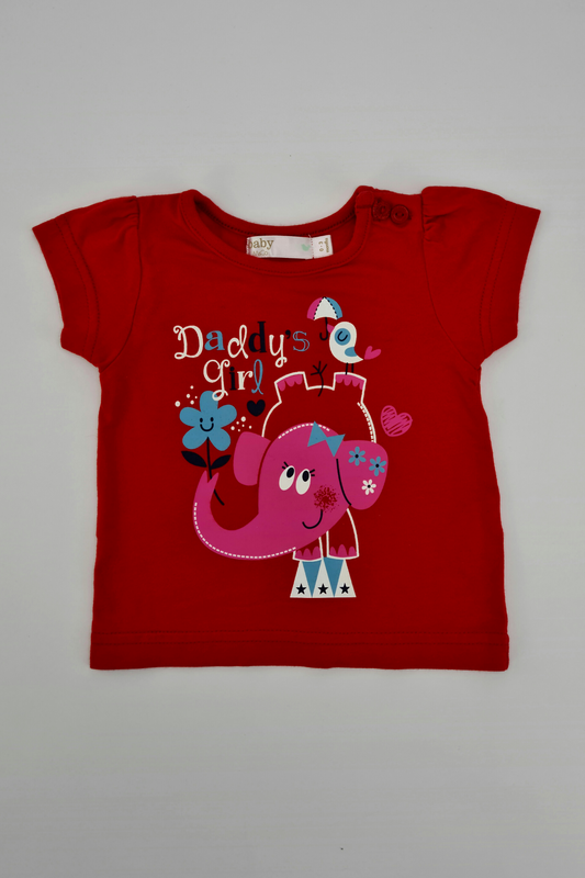 0-3m - 'Daddy's Girl' T-shirt (M & Co.)