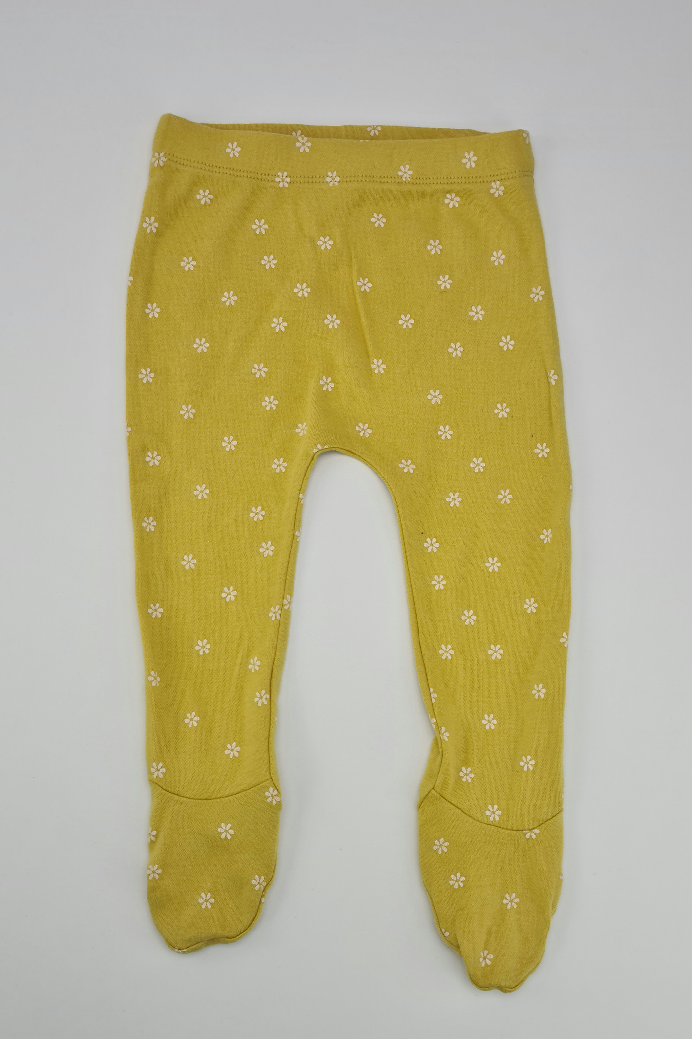 Legging à pieds imprimé floral