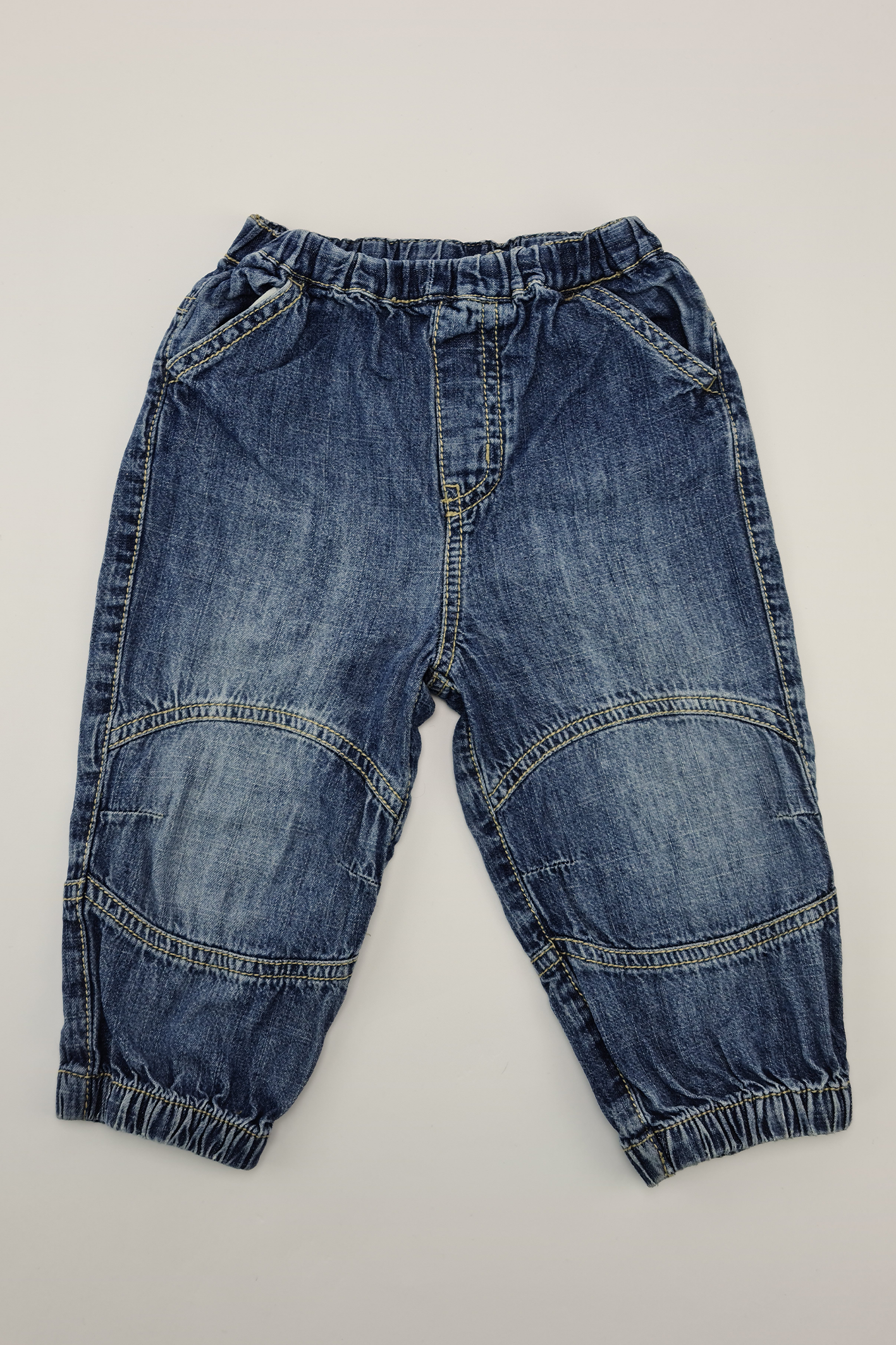 9-12m - 100% Cotton Blue Jeans (Cherokee)