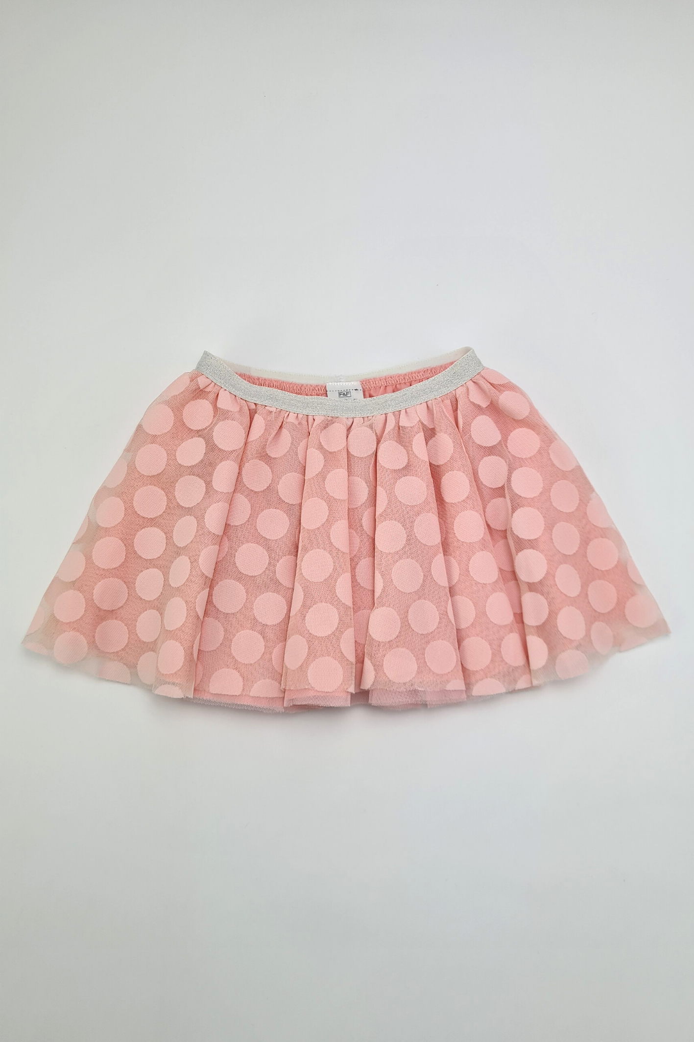 9-12m - Light Pink Spot Print Skirt (F&F)