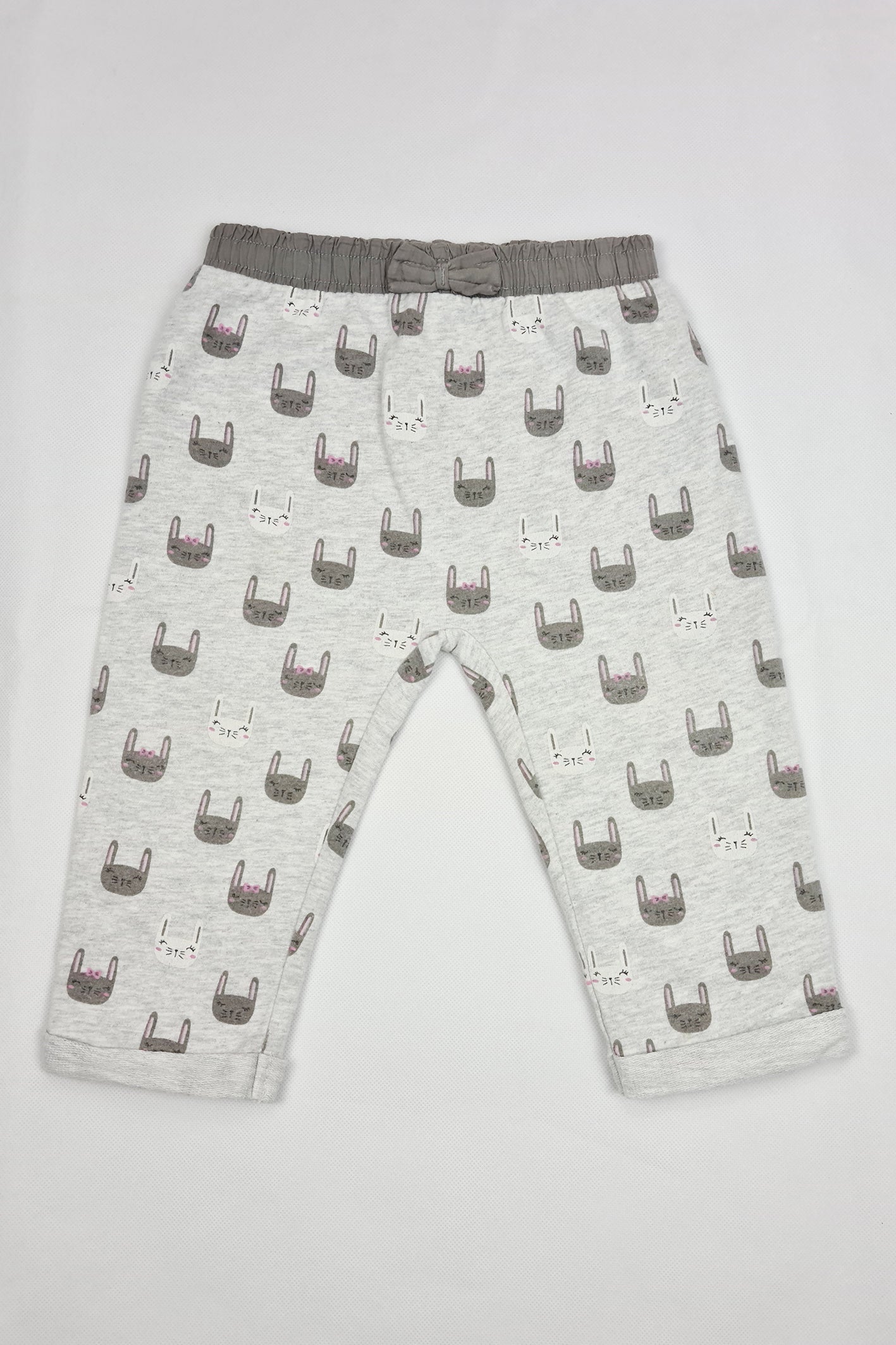 9-12m - Light grey kitten trousers
(F&F)