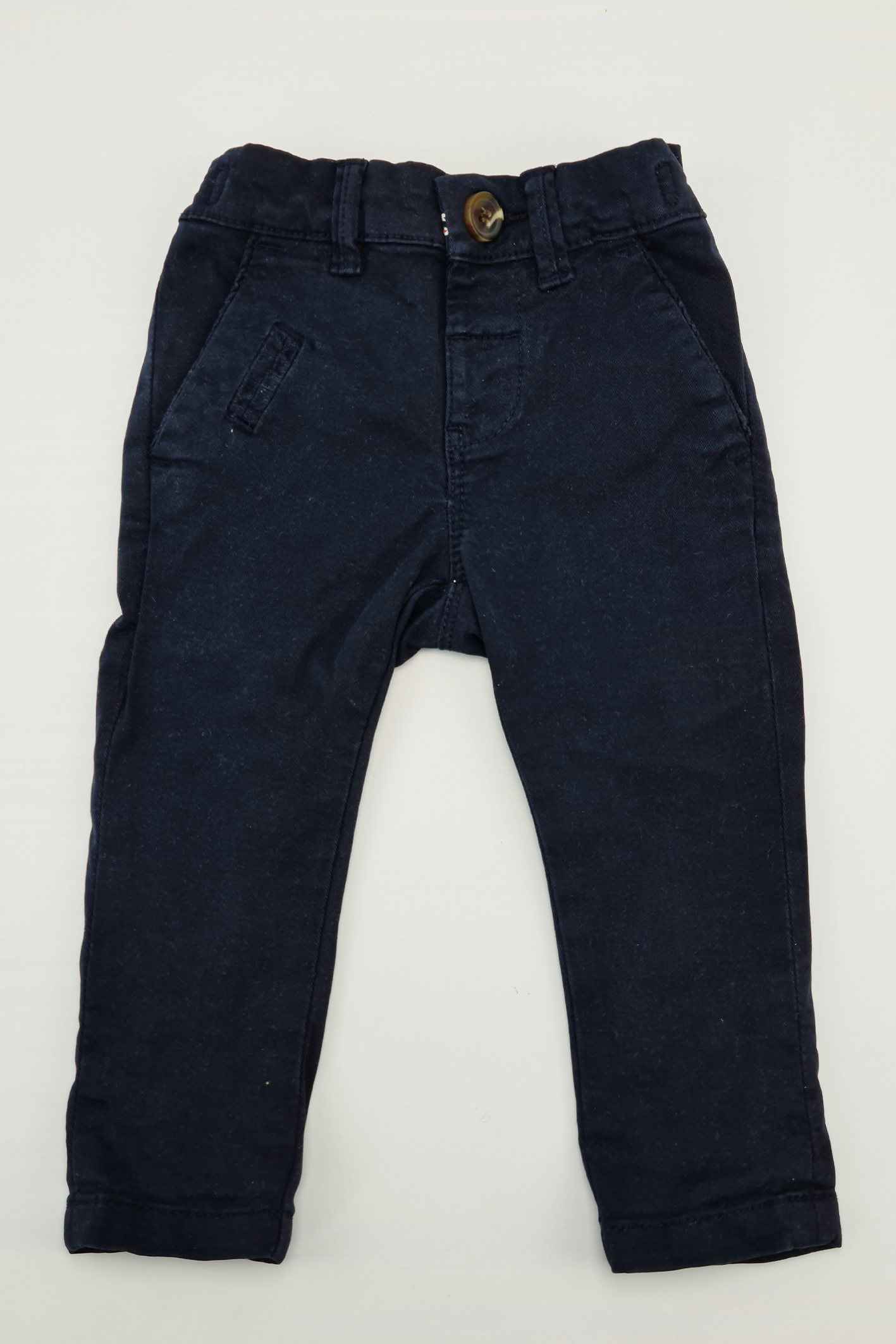 3-6m - Navy Chinos (Next)