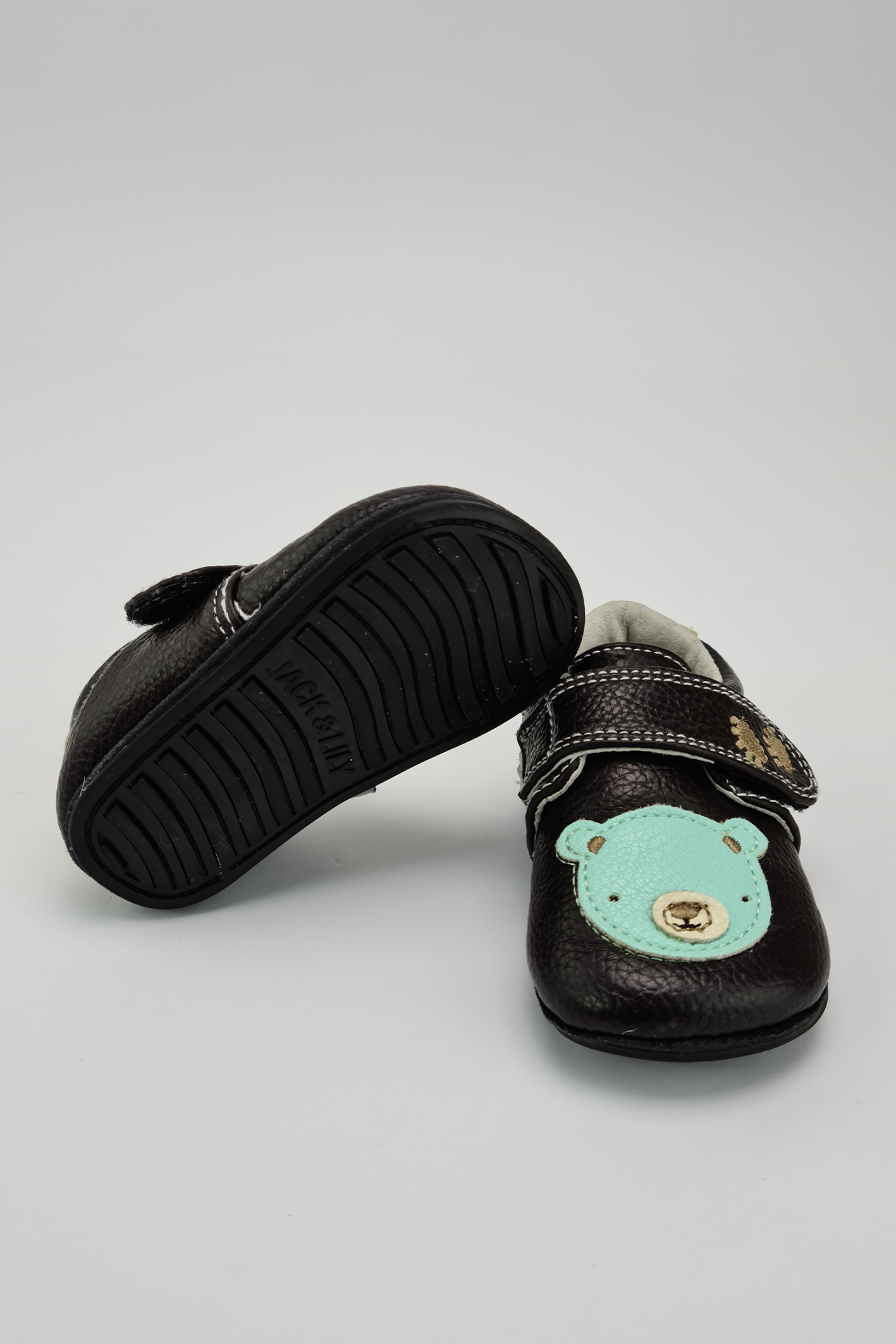 6-12m - Chaussures en cuir marron foncé (Jack & Lily My Mocs)