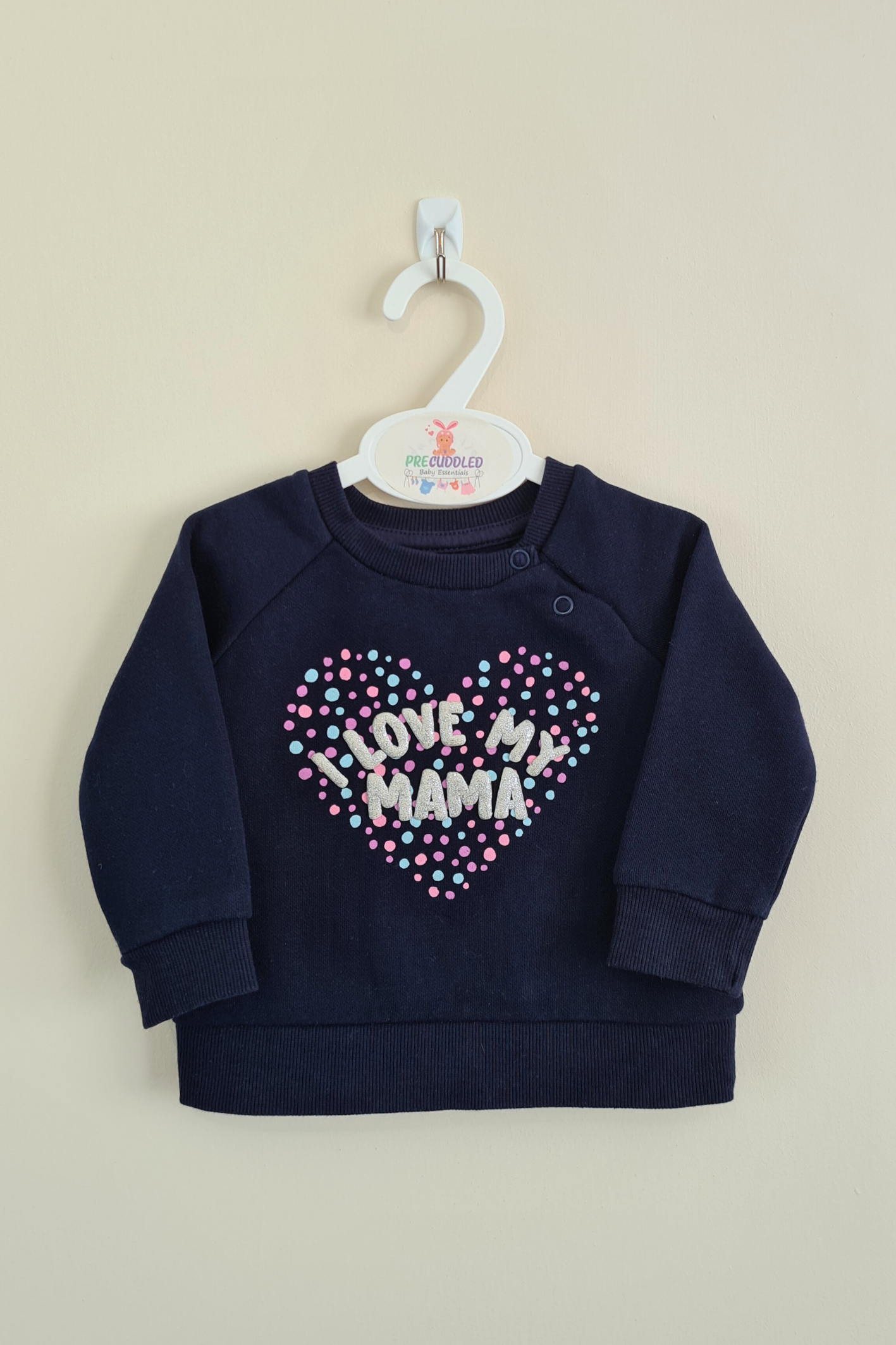 3-6m - 'I Love My Mama' Sweatshirt (Early Days)