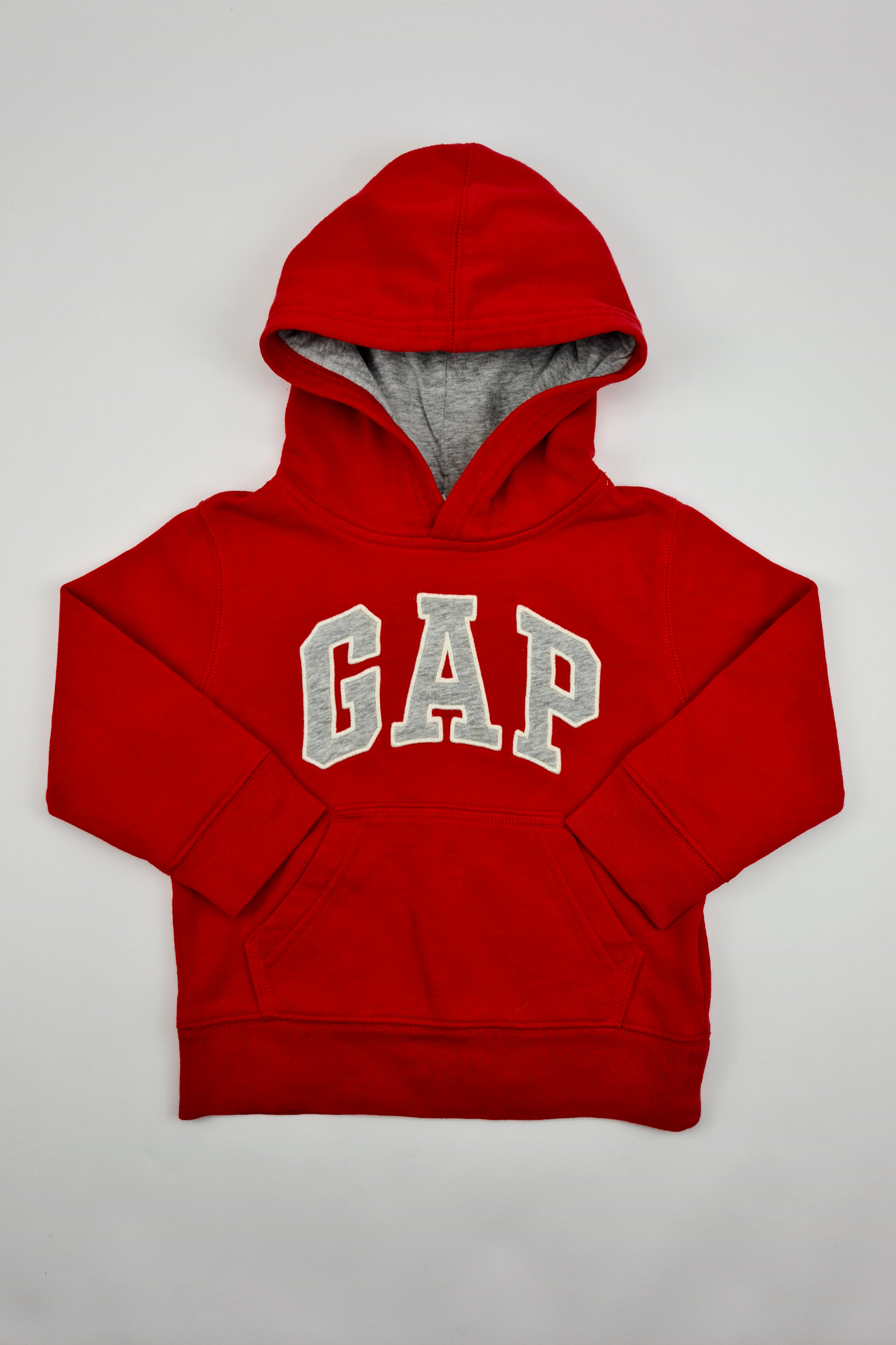 Red gap logo outlet hoodie