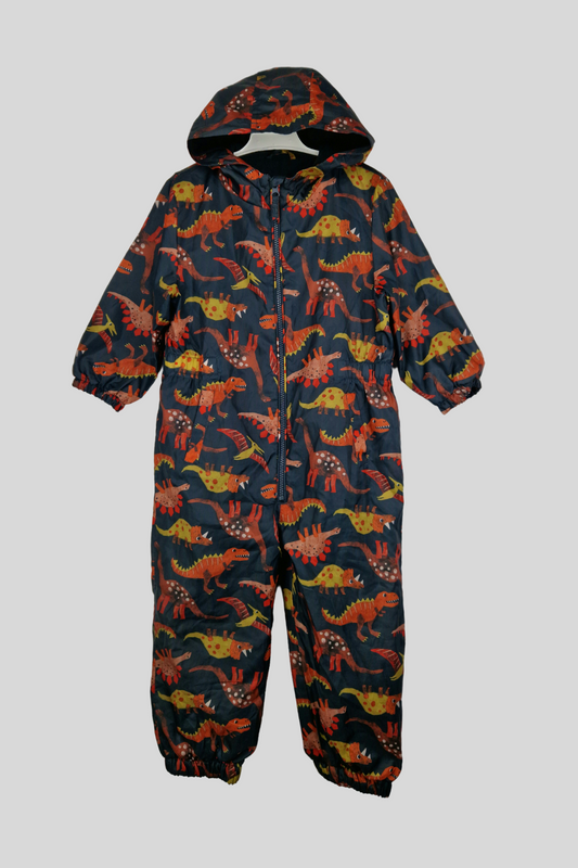 4-5Y Printed All-in-One Fleece Lined Puddlesuit