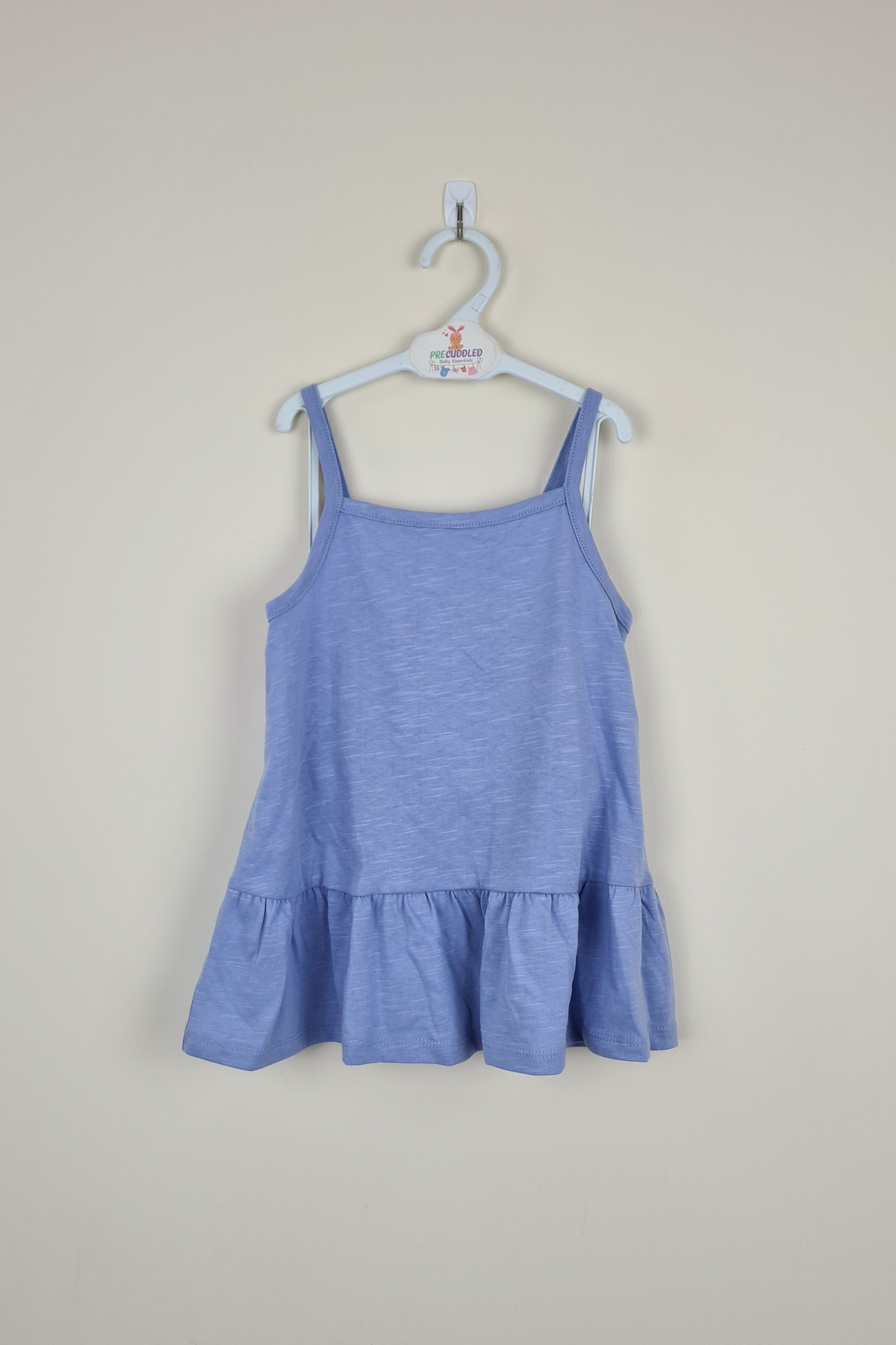 5-6y - Blue Tiered Dress (George)