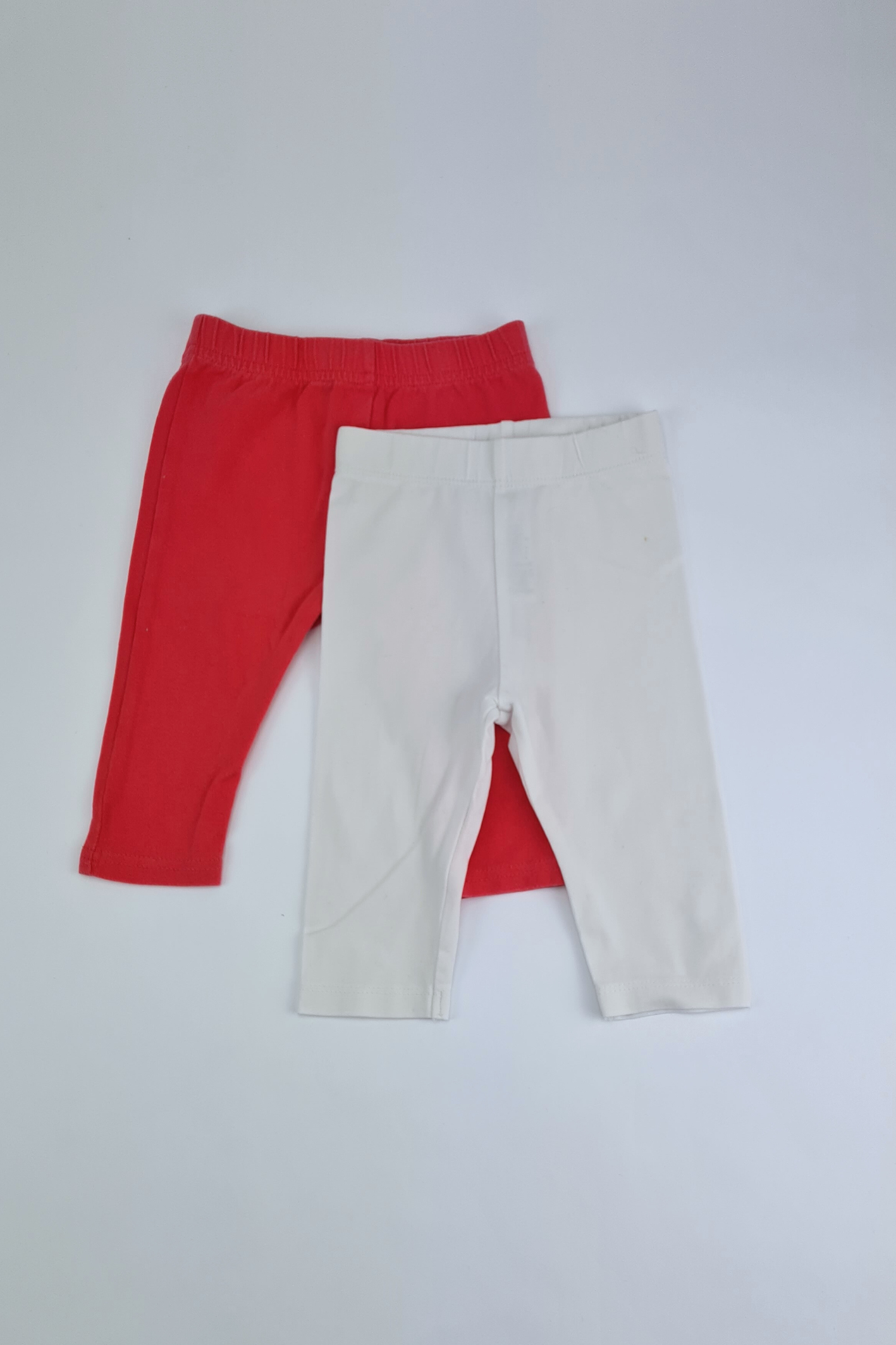 3-6m - Red & White Leggings