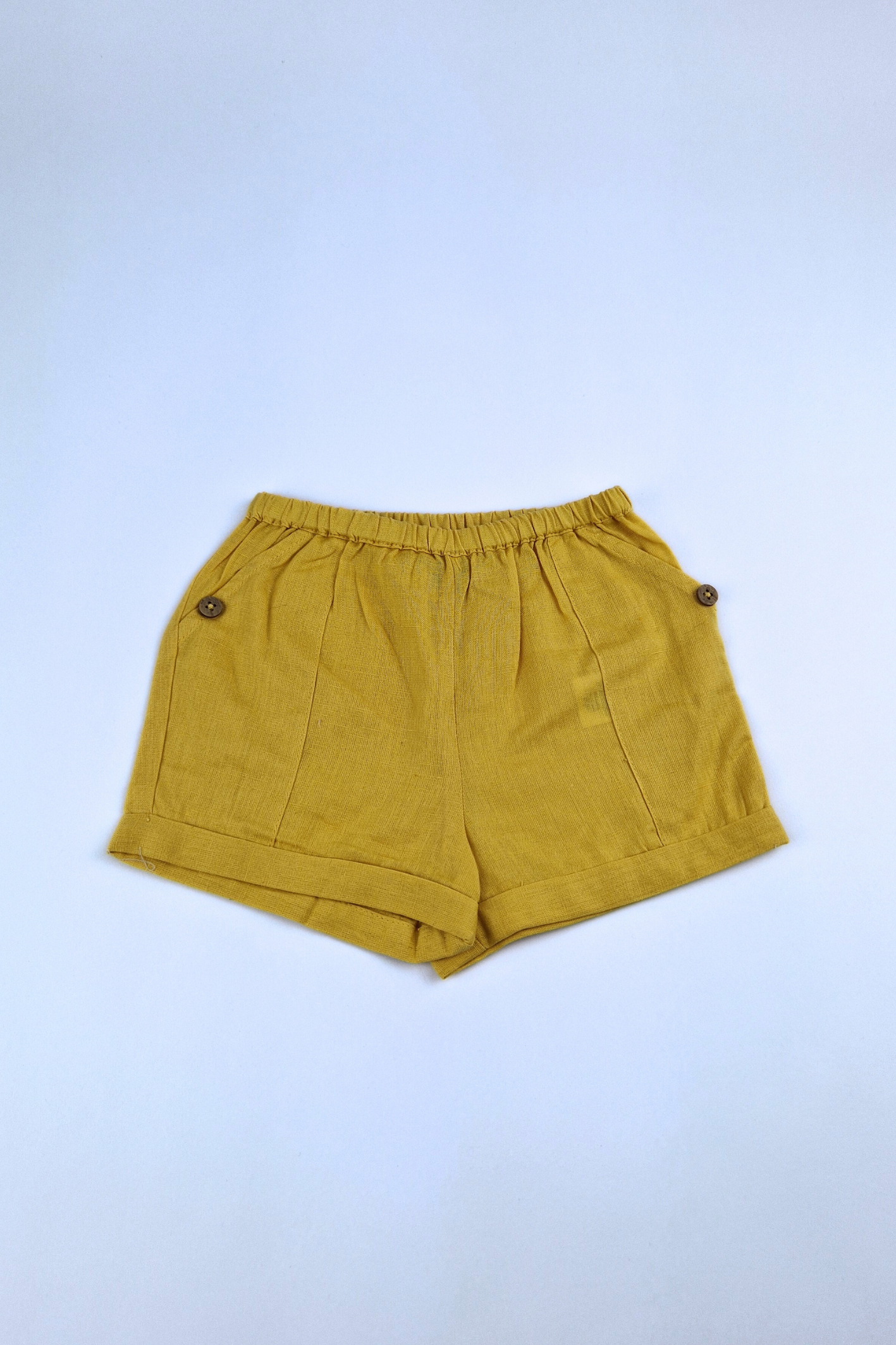 6-9m Mustard Summer Shorts