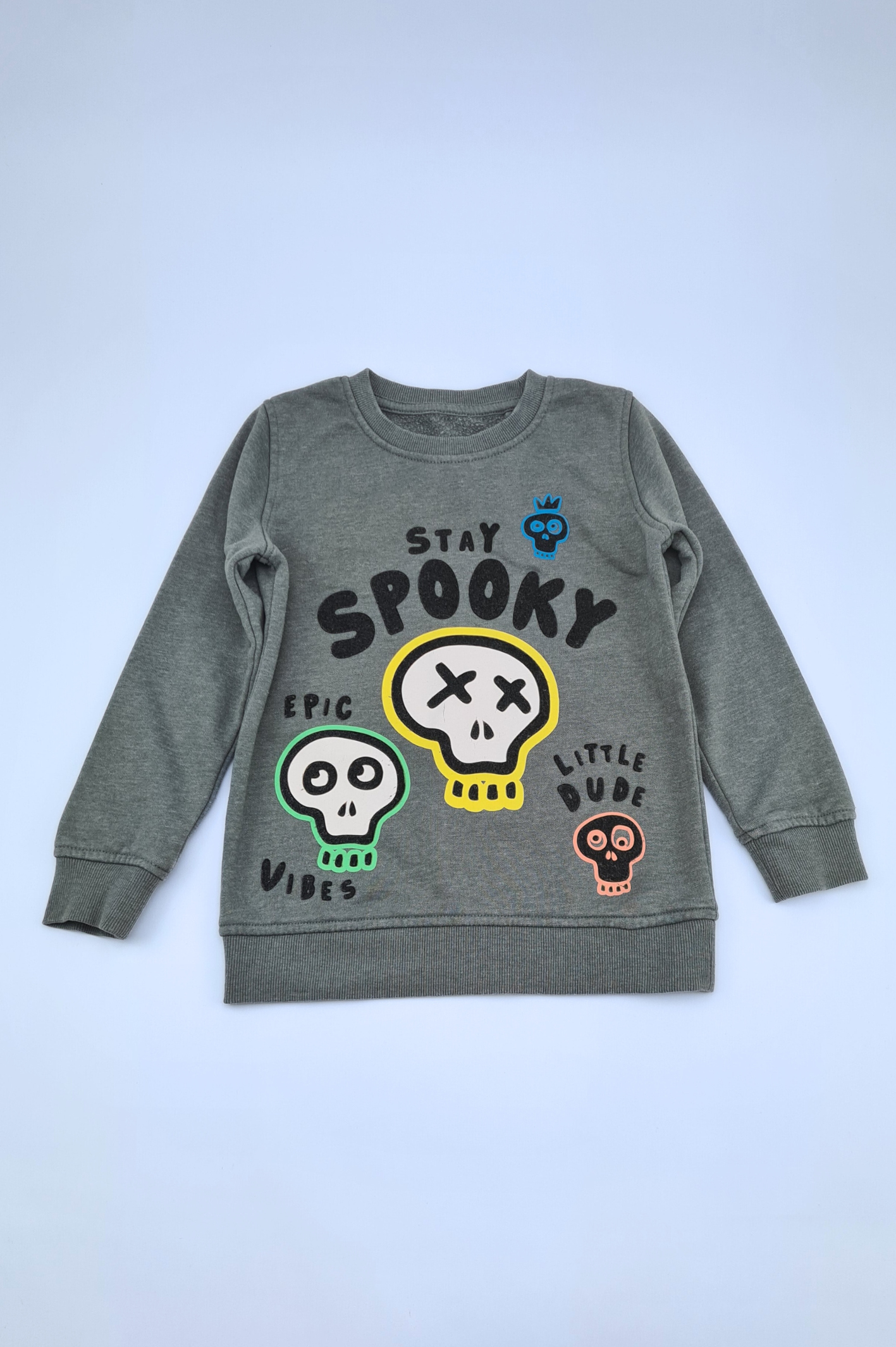 5-6y Halloween Grey Stay Spooky Sweatshirt