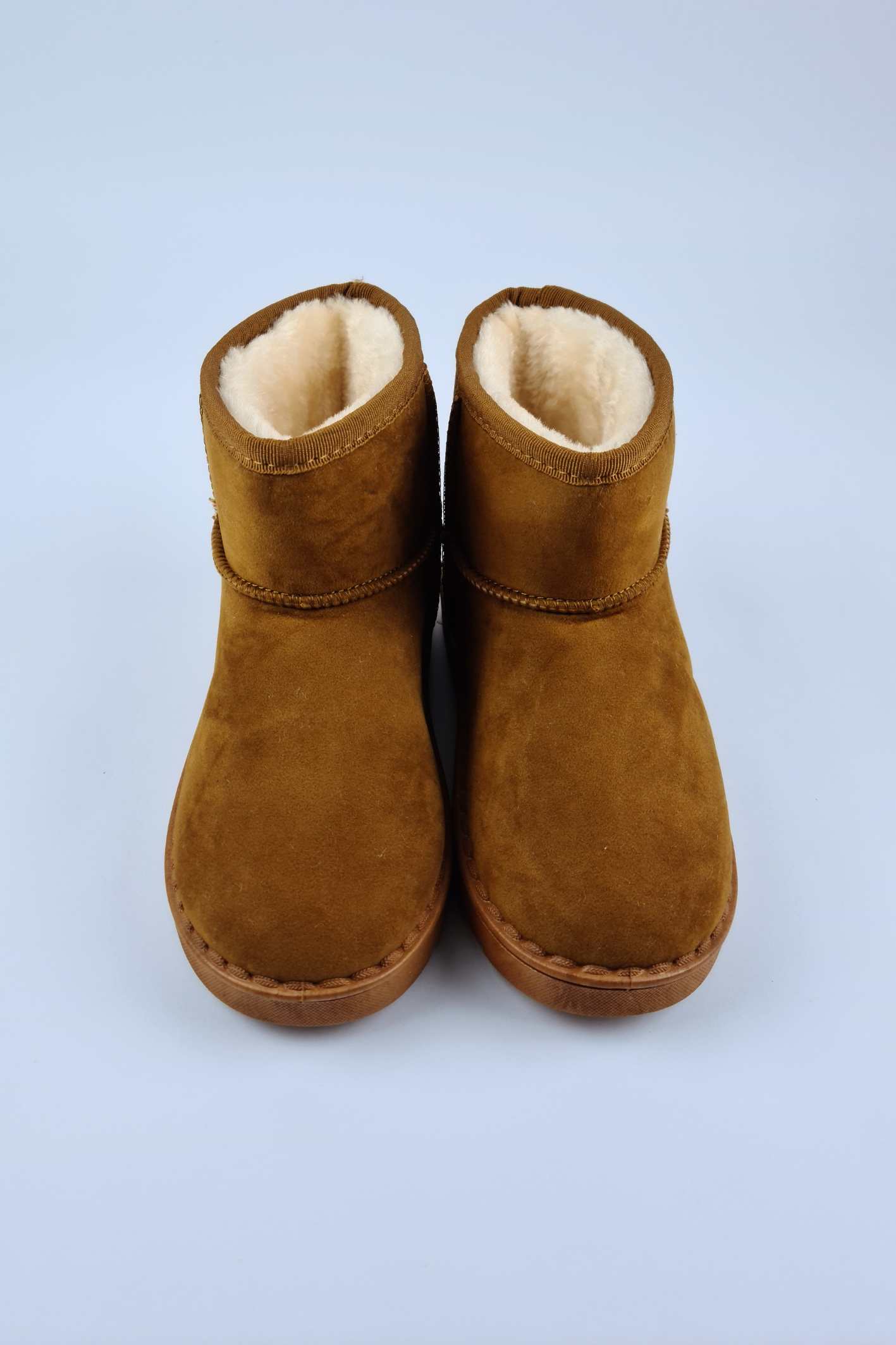 Size 2 (35) Brown Furry Snow Boots