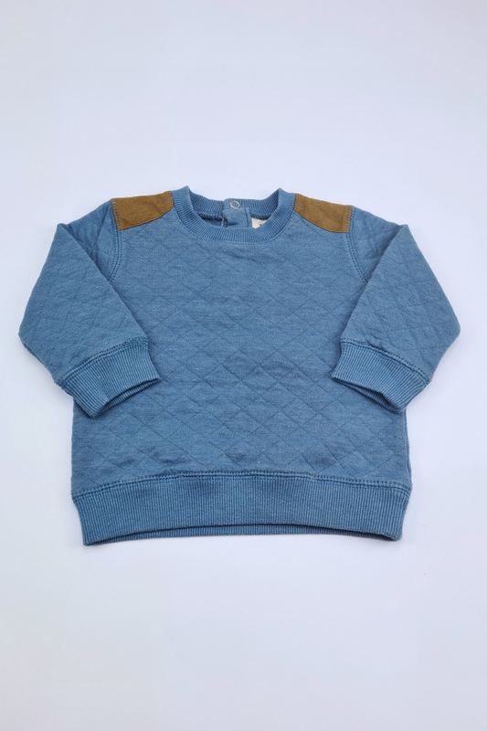 0-3m Soft Shoulder Patch Jumper