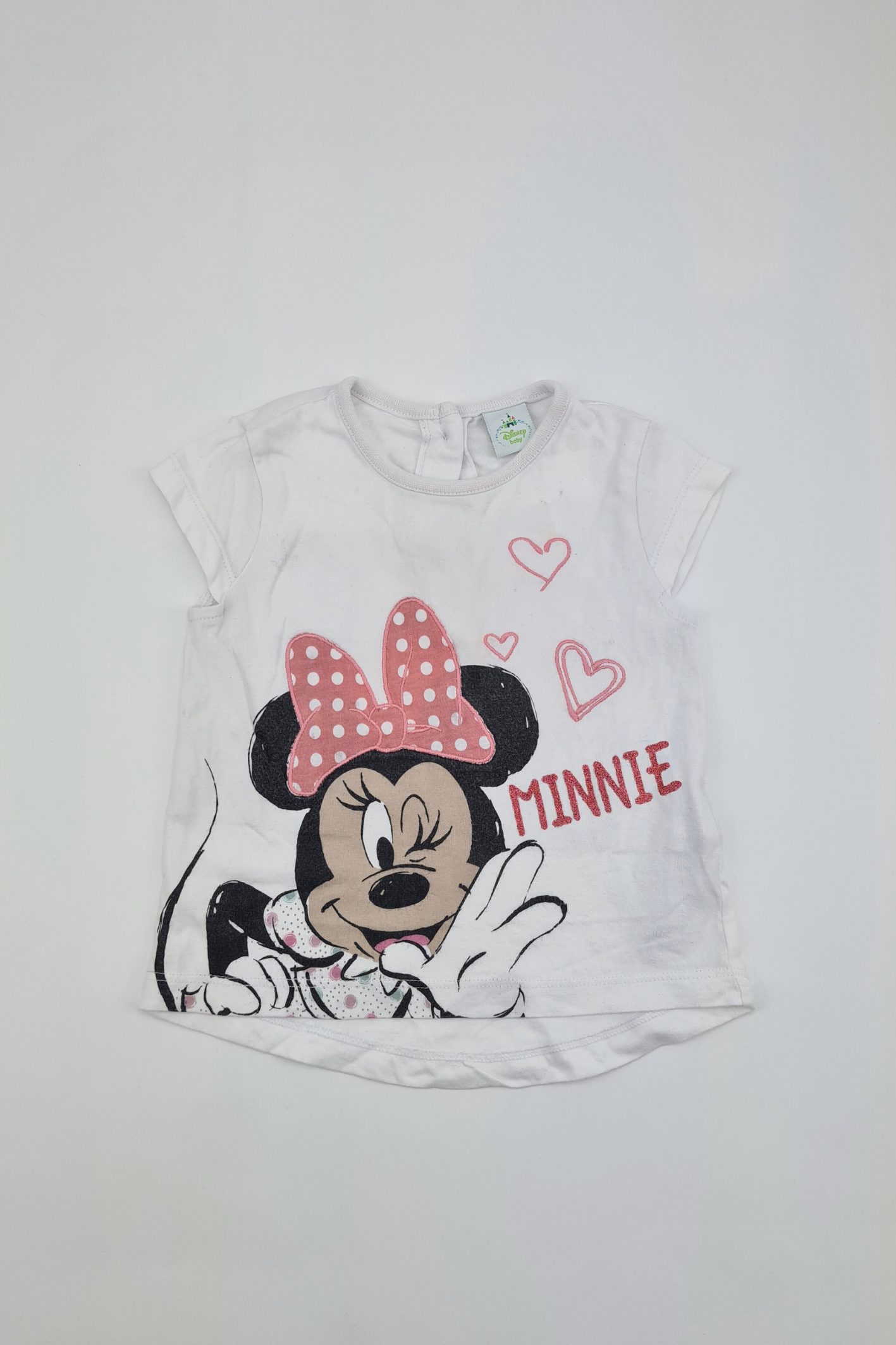 3-6m - Minnie Mouse Top (Disney Baby)