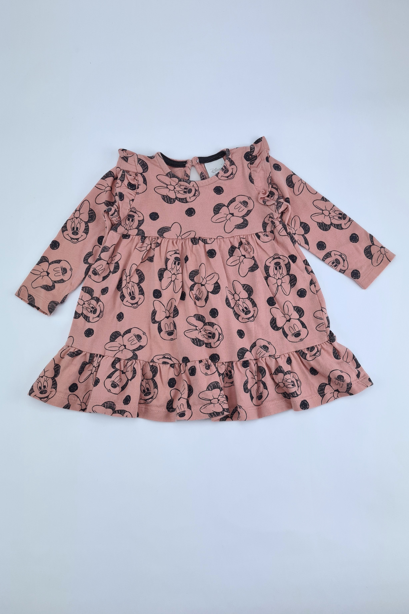 3-6m - Pink Geometric Organic Cotton Dress (F&F)