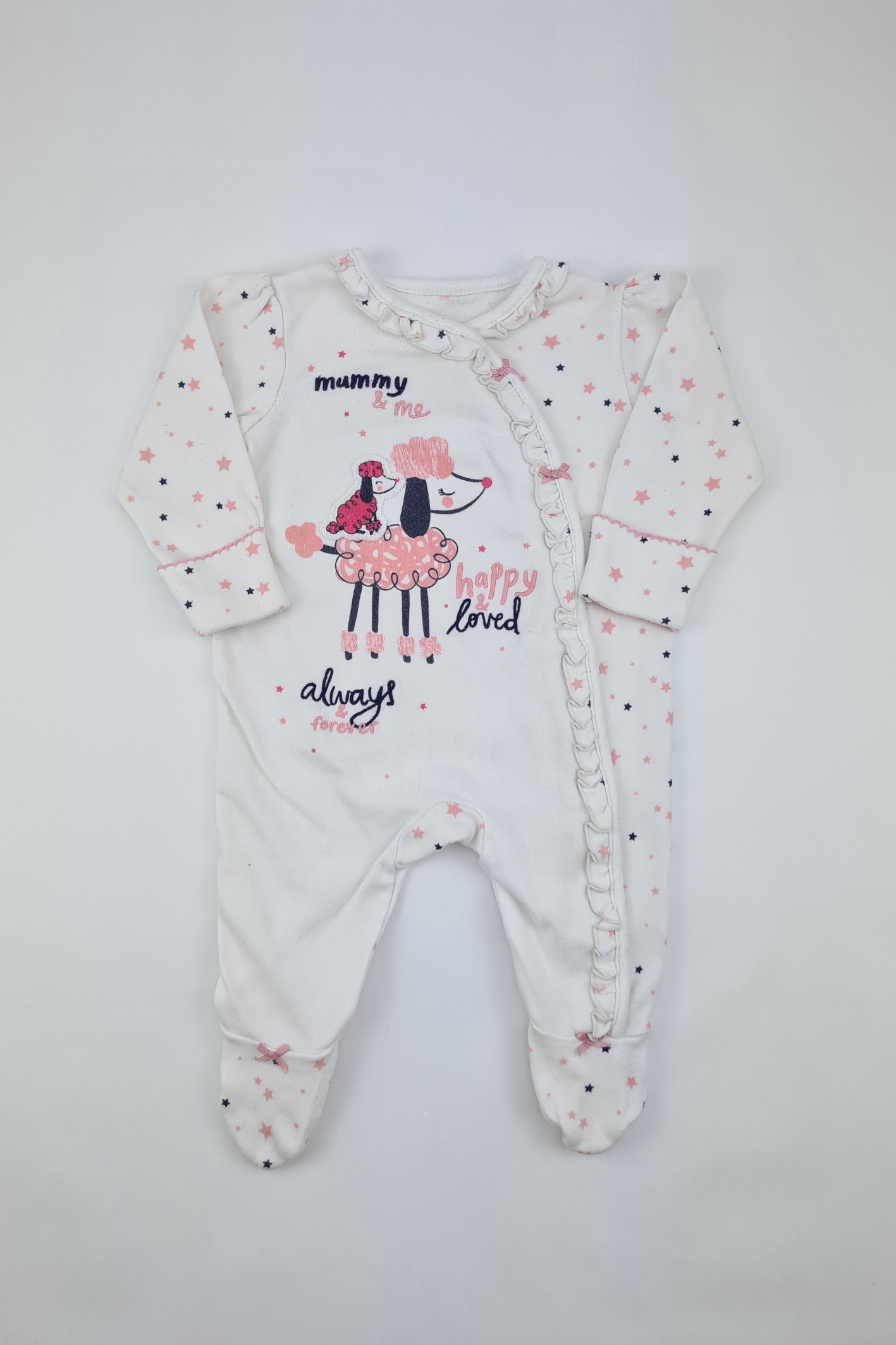 0-3m - Mummy & Me Star Sleepsuit