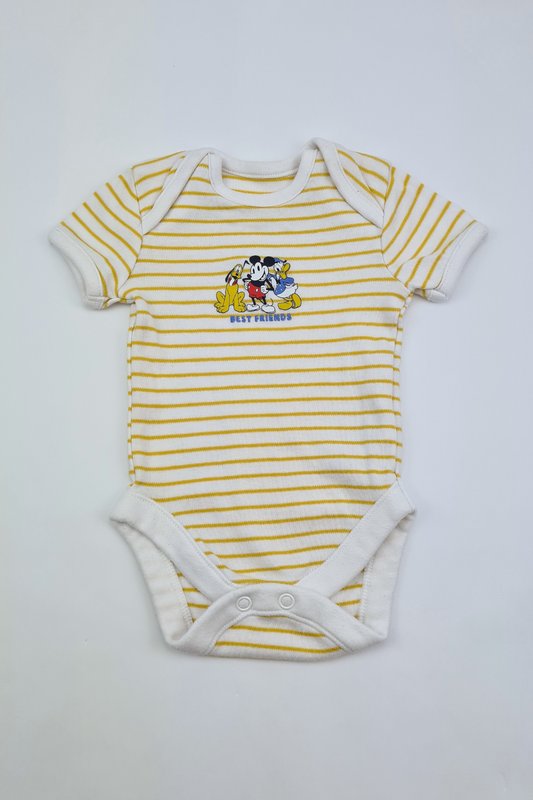 Newborn - 9lbs Yellow Stripe Bodysuit (George)