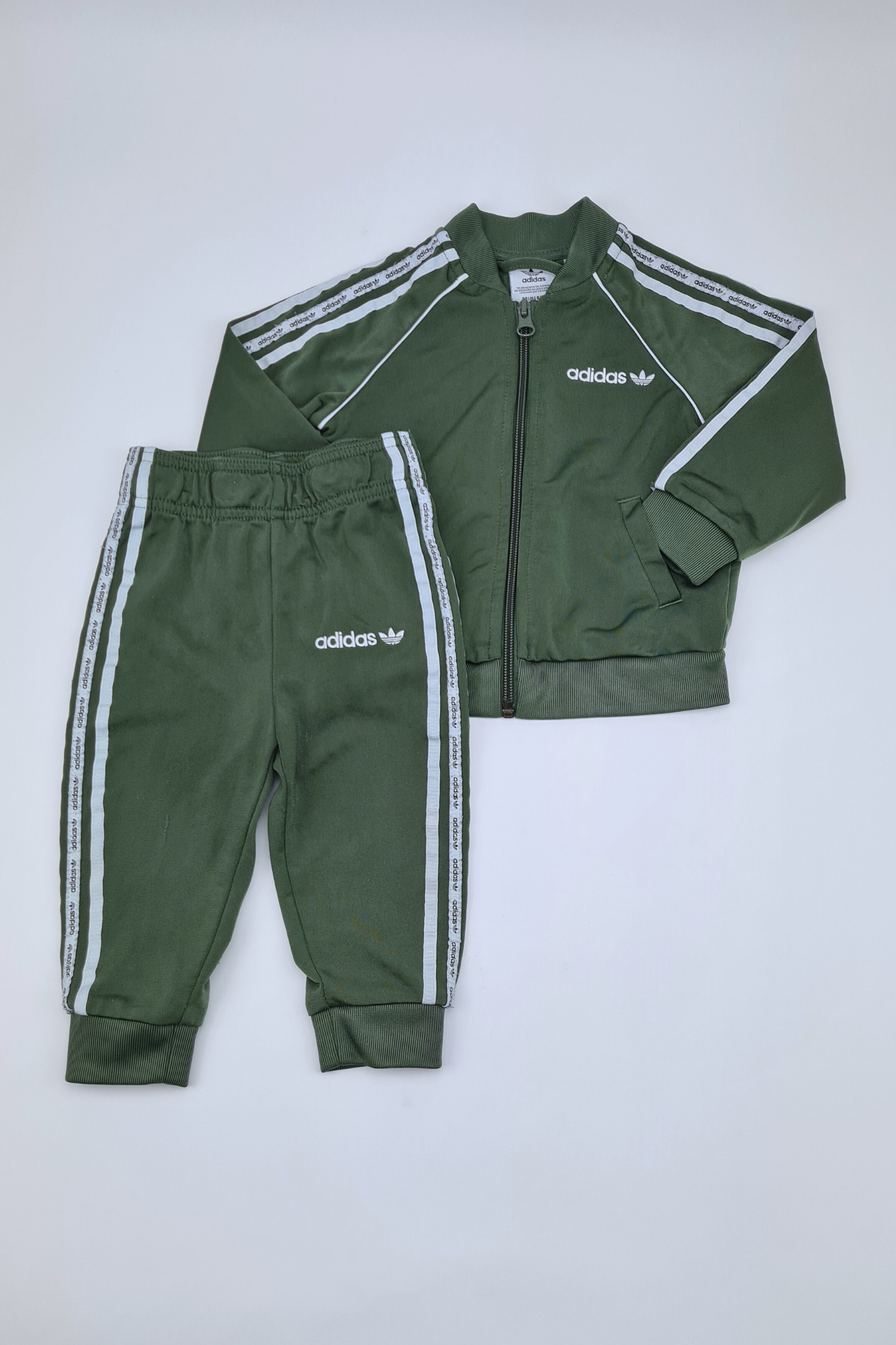 9-12m - Green Adidas Track Suit (MessyDays)