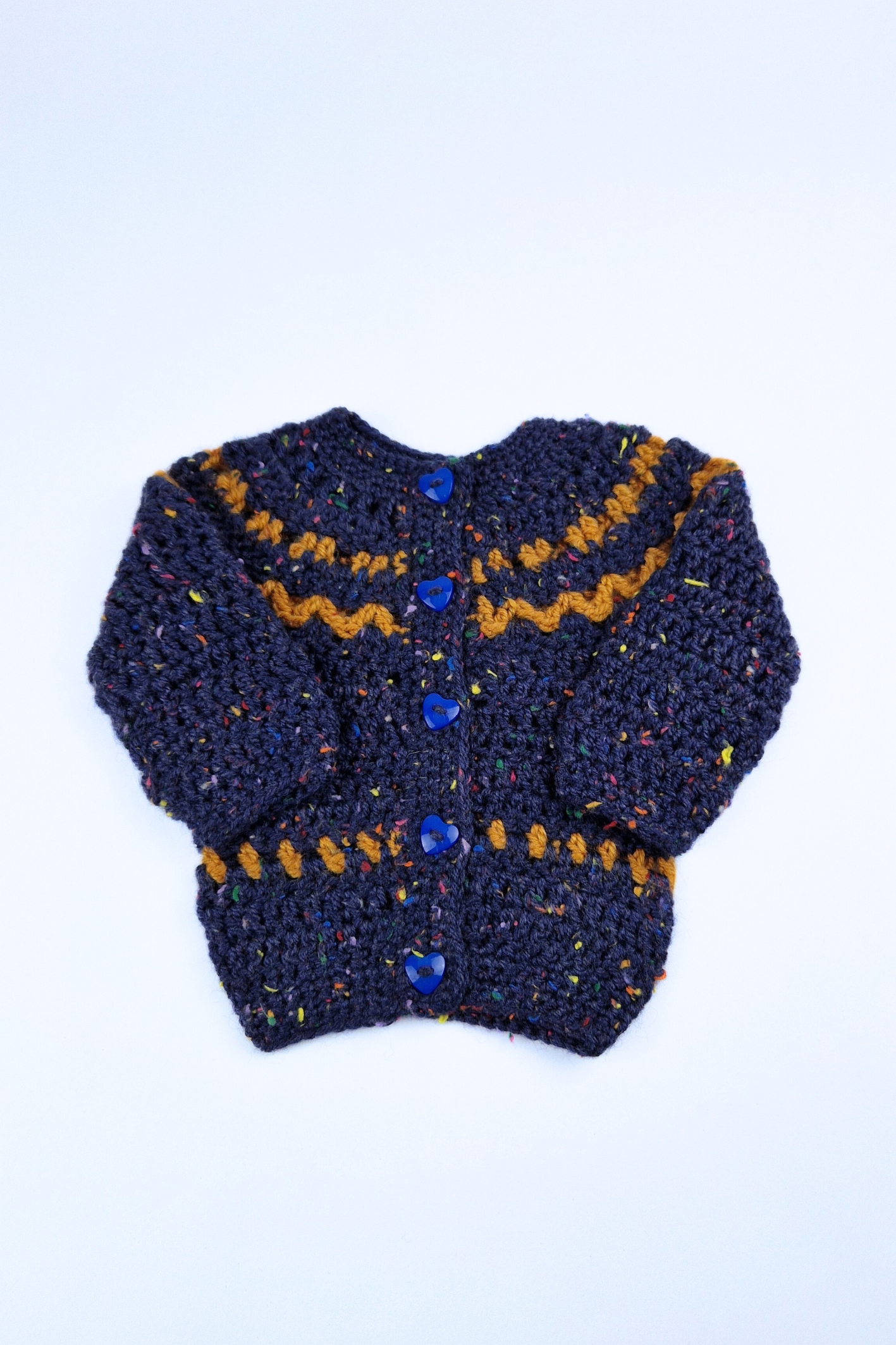 6-9m Colour Block Autumn Cardigan