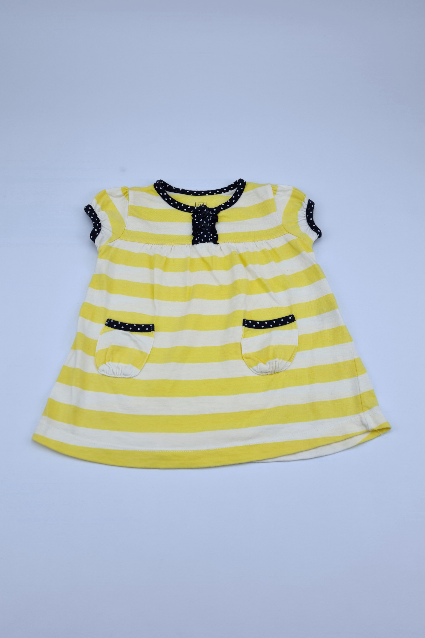 0-3m Yellow Bloomer Dress