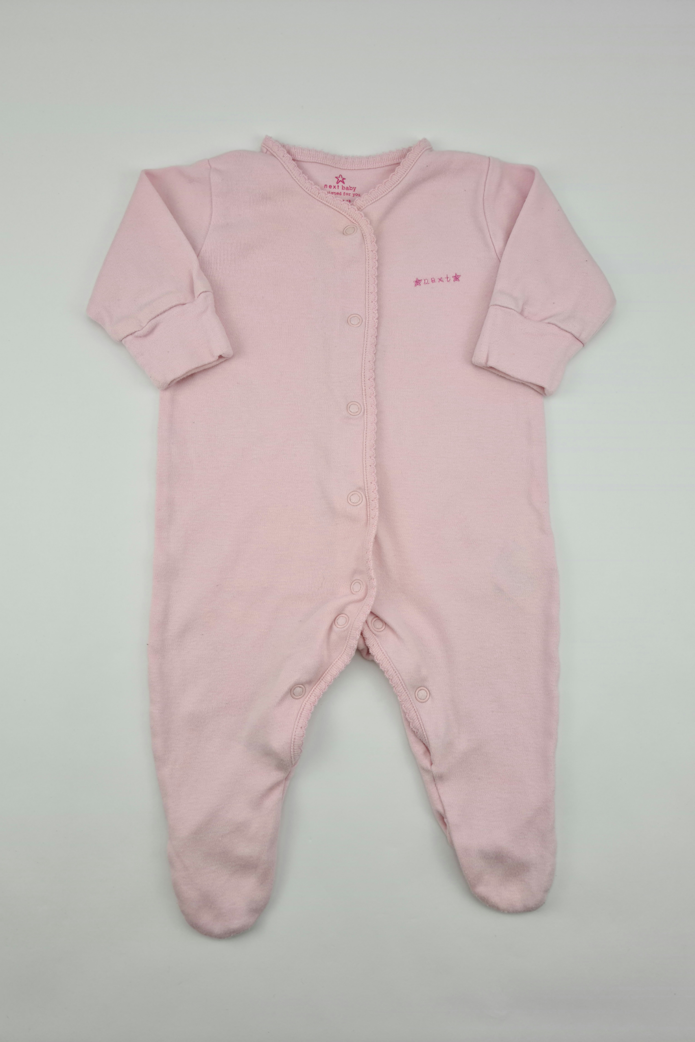 0-3m - Pink Sleepsuit (Next)