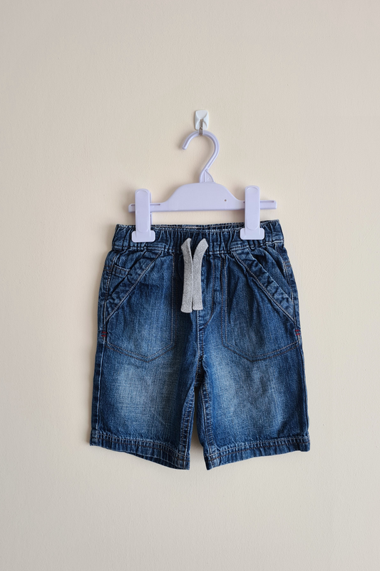 4-5y - Blue Denim Shorts Jeans